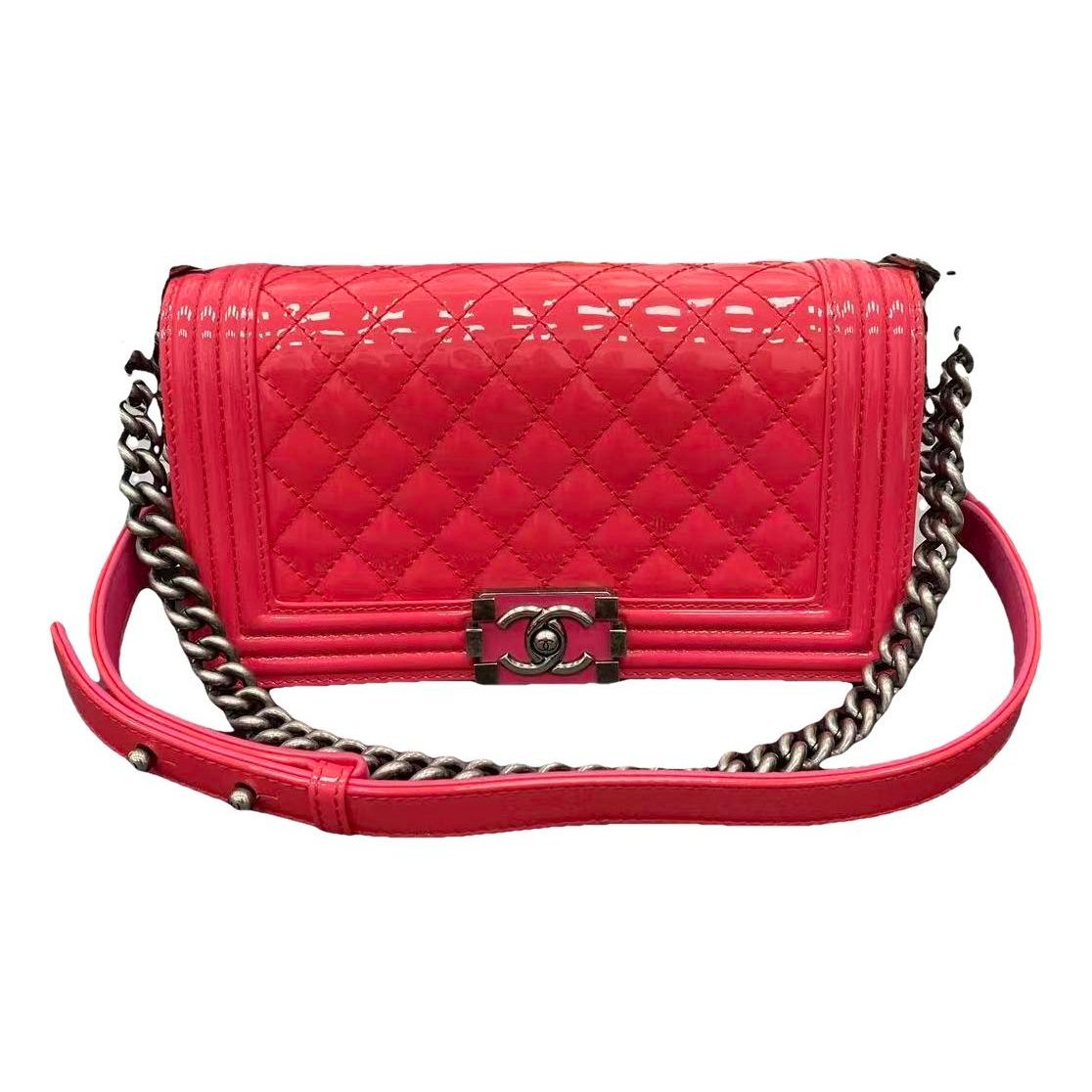 Patent leather handbag