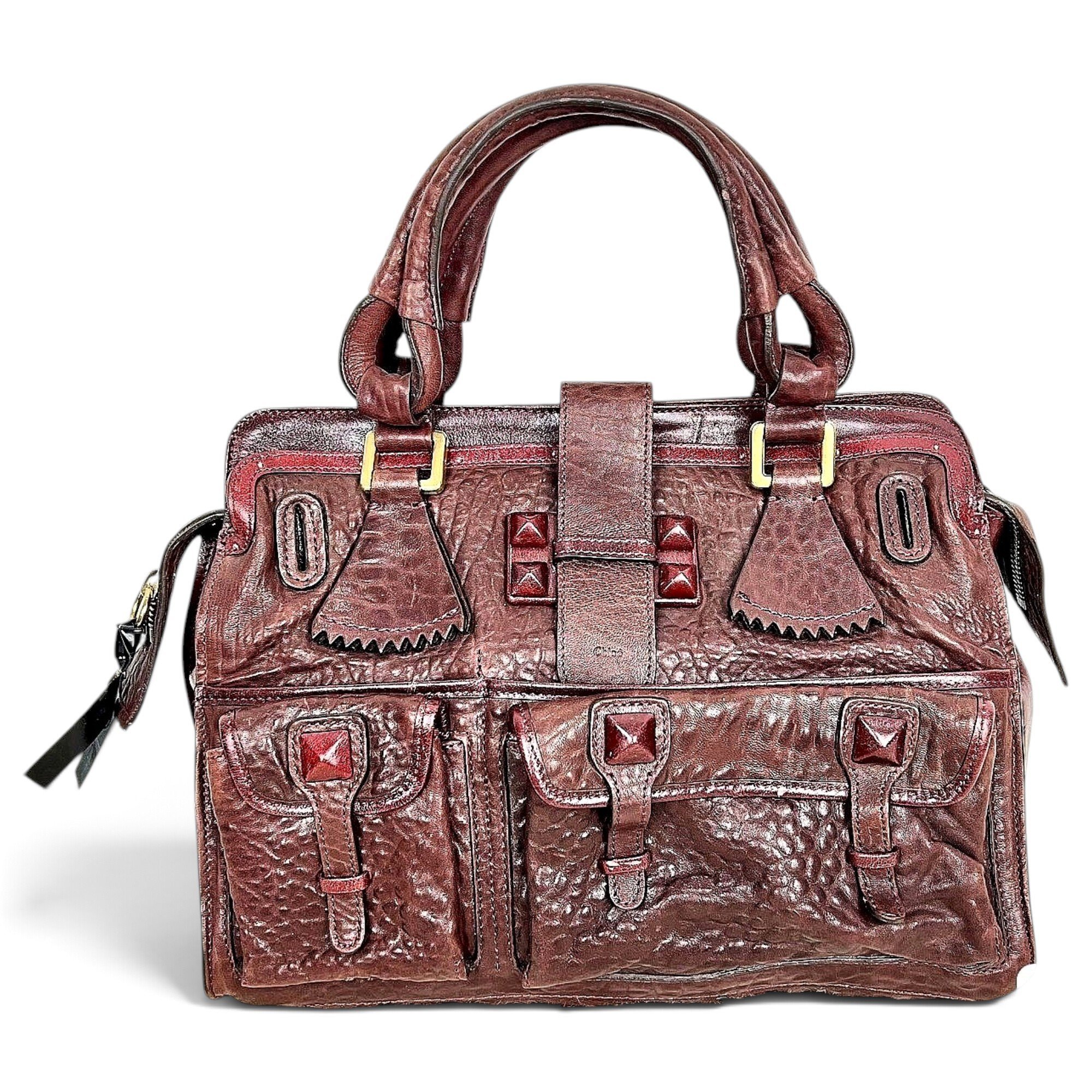 Leather handbag
