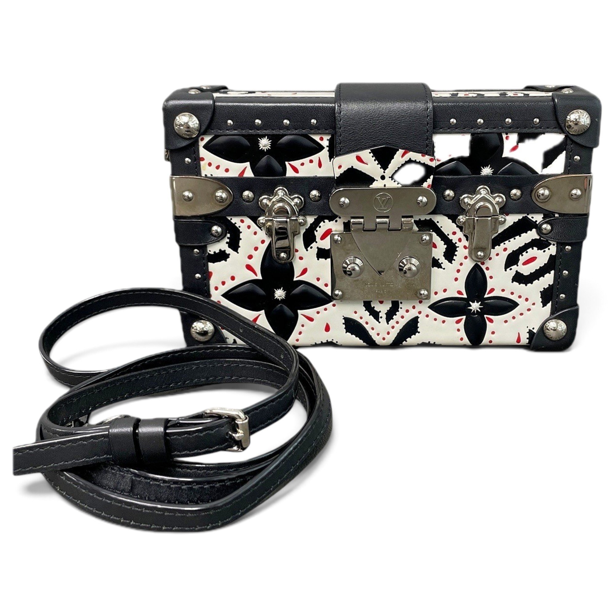 Petite Malle leather handbag