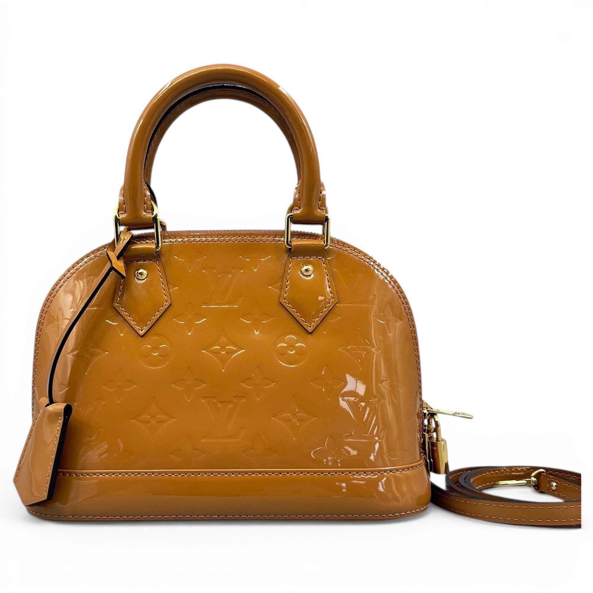 Louis Vuitton Alma BB leather handbag