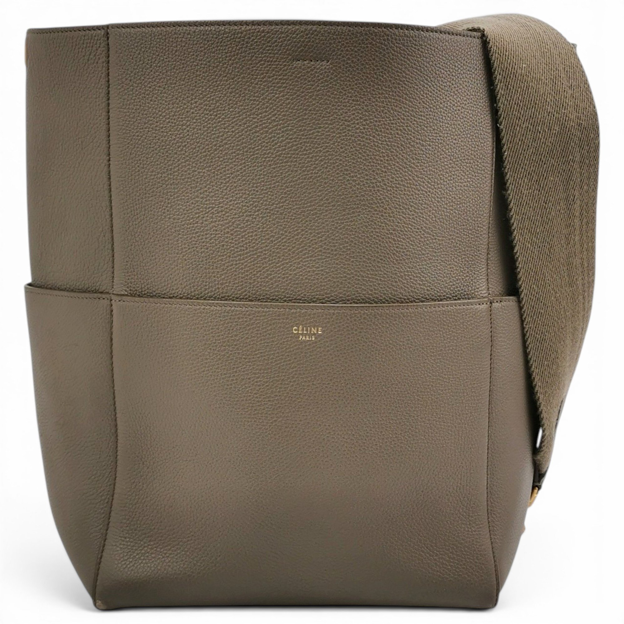 Seau Sangle leather handbag