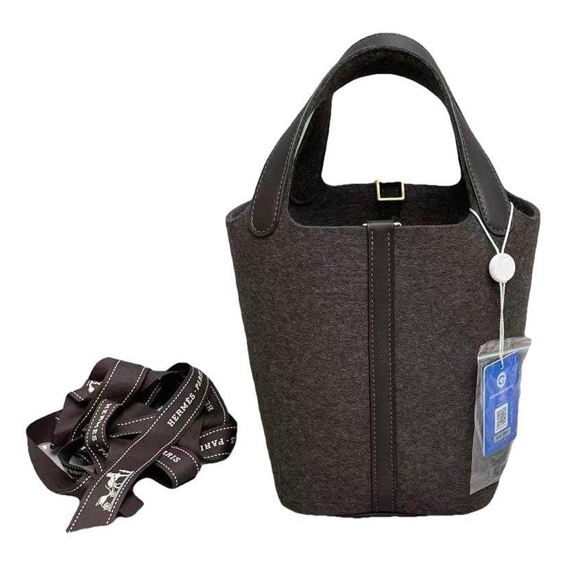 Picotin leather handbag