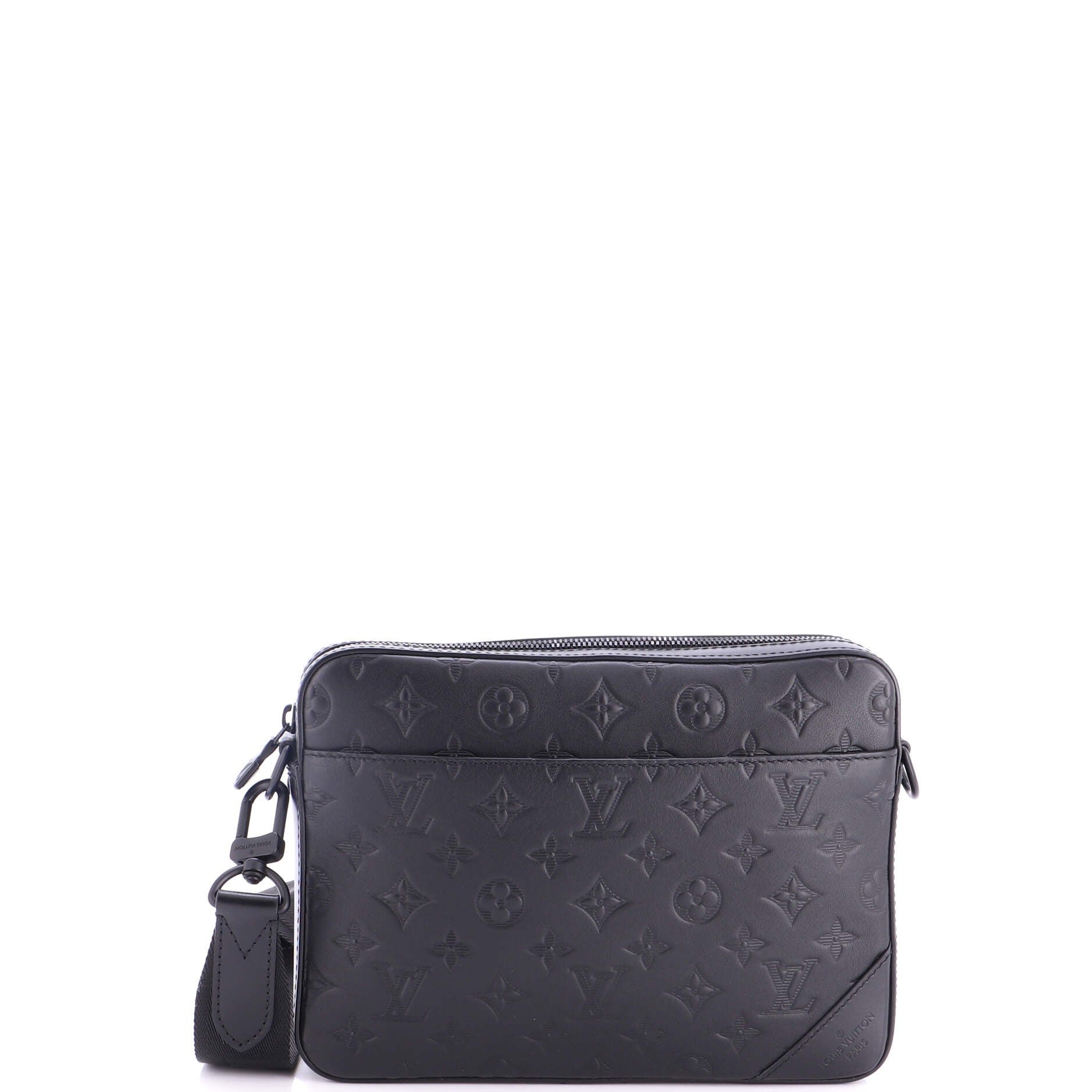 Duo Messenger Bag Monogram Shadow Leather