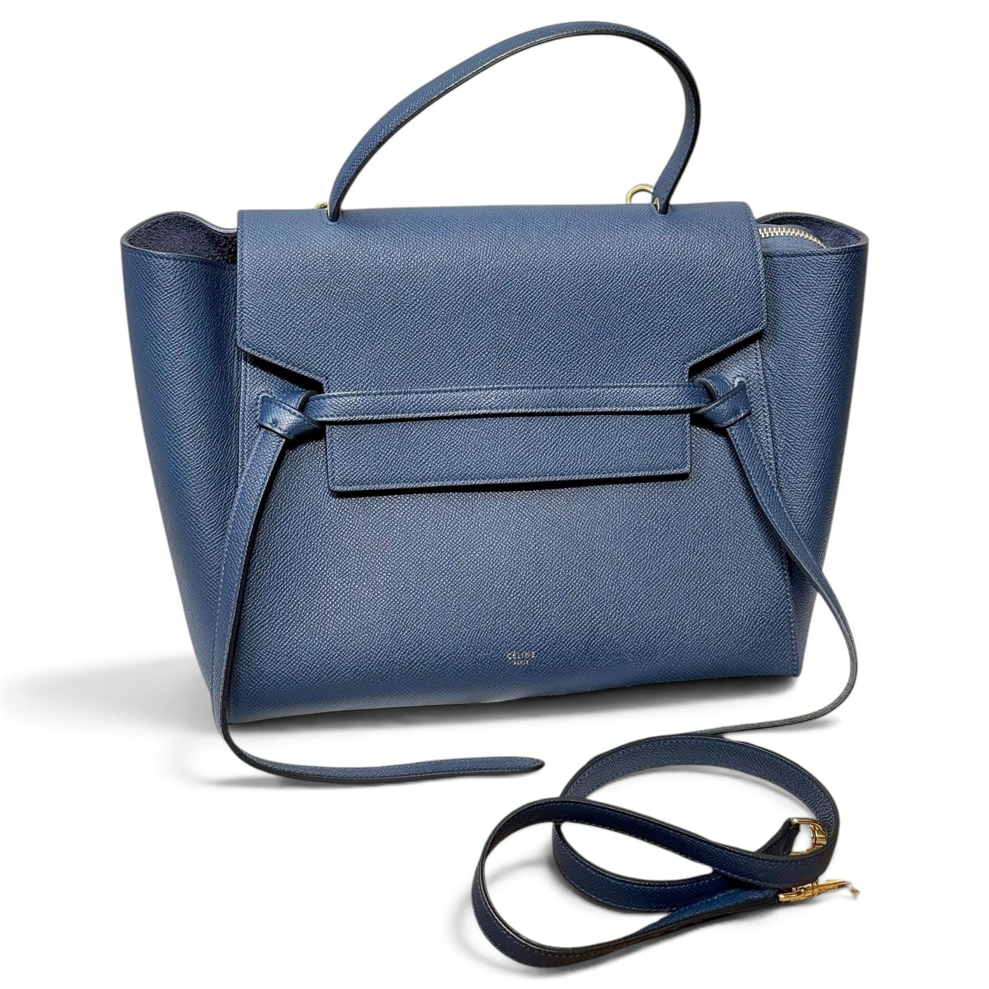 Belt leather handbag