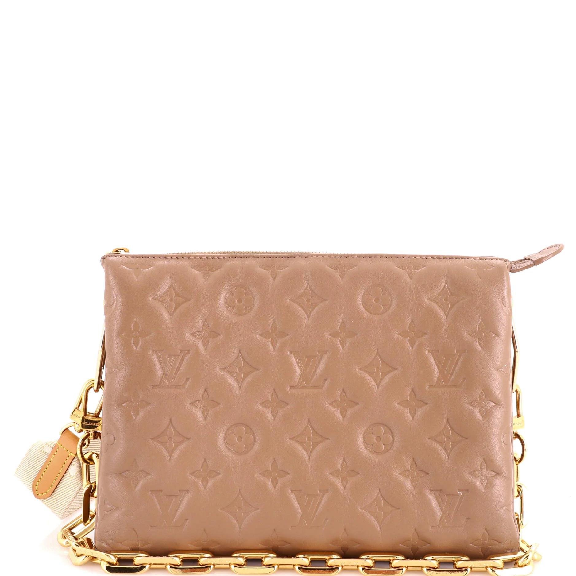 Coussin leather crossbody bag