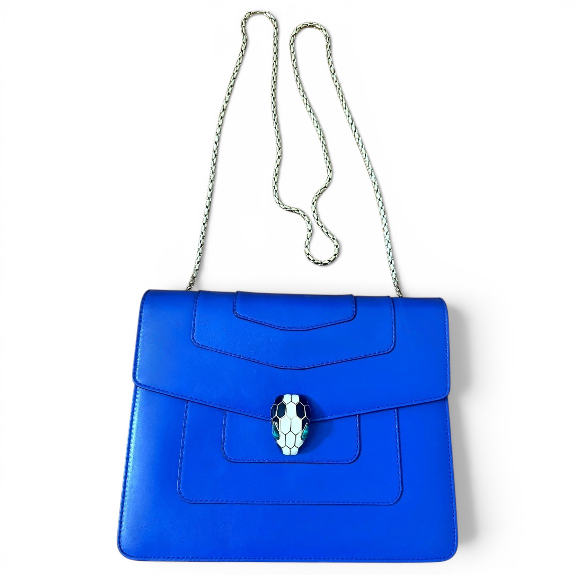 Serpenti leather handbag