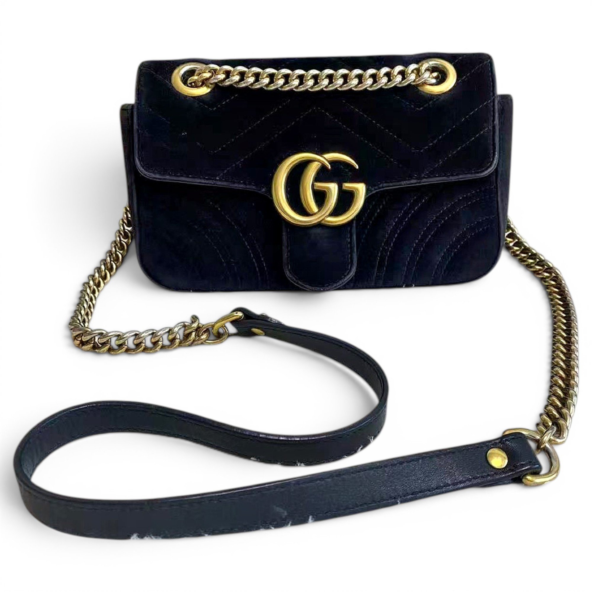 GG Marmont velvet handbag