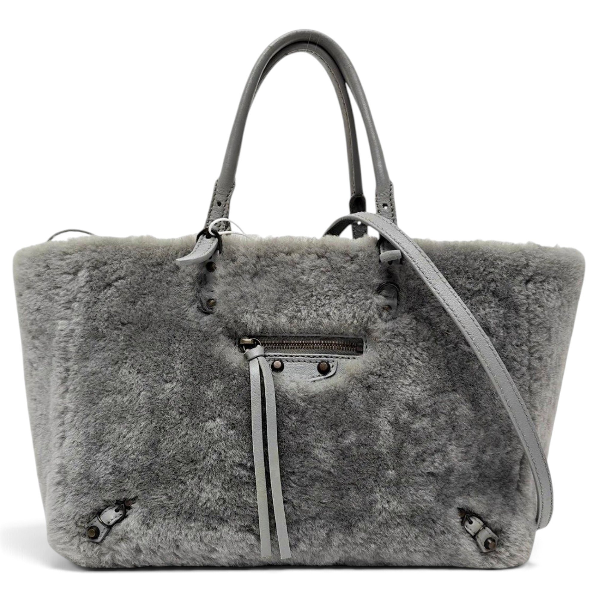 Papier faux fur tote