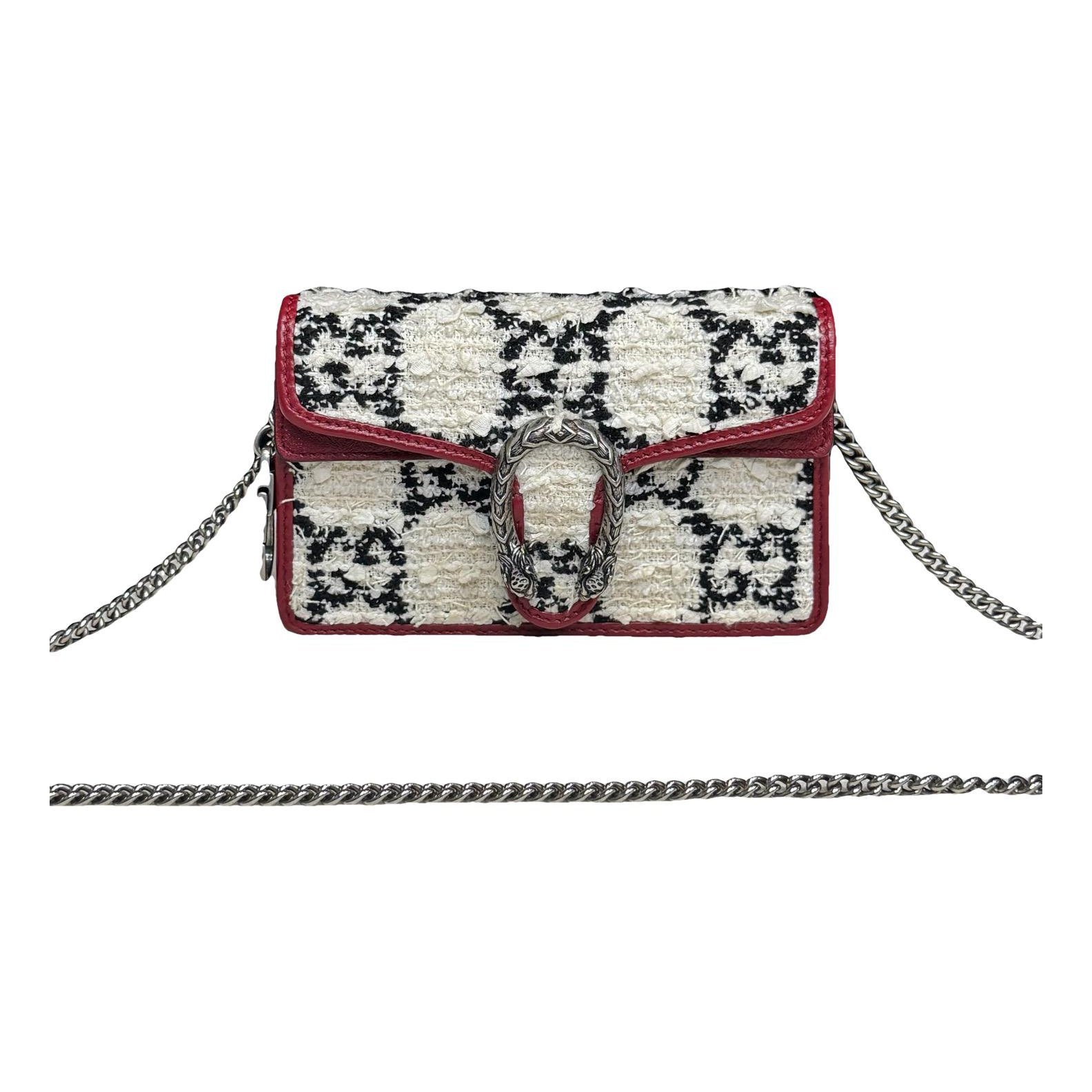Dionysus Super Mini tweed crossbody bag