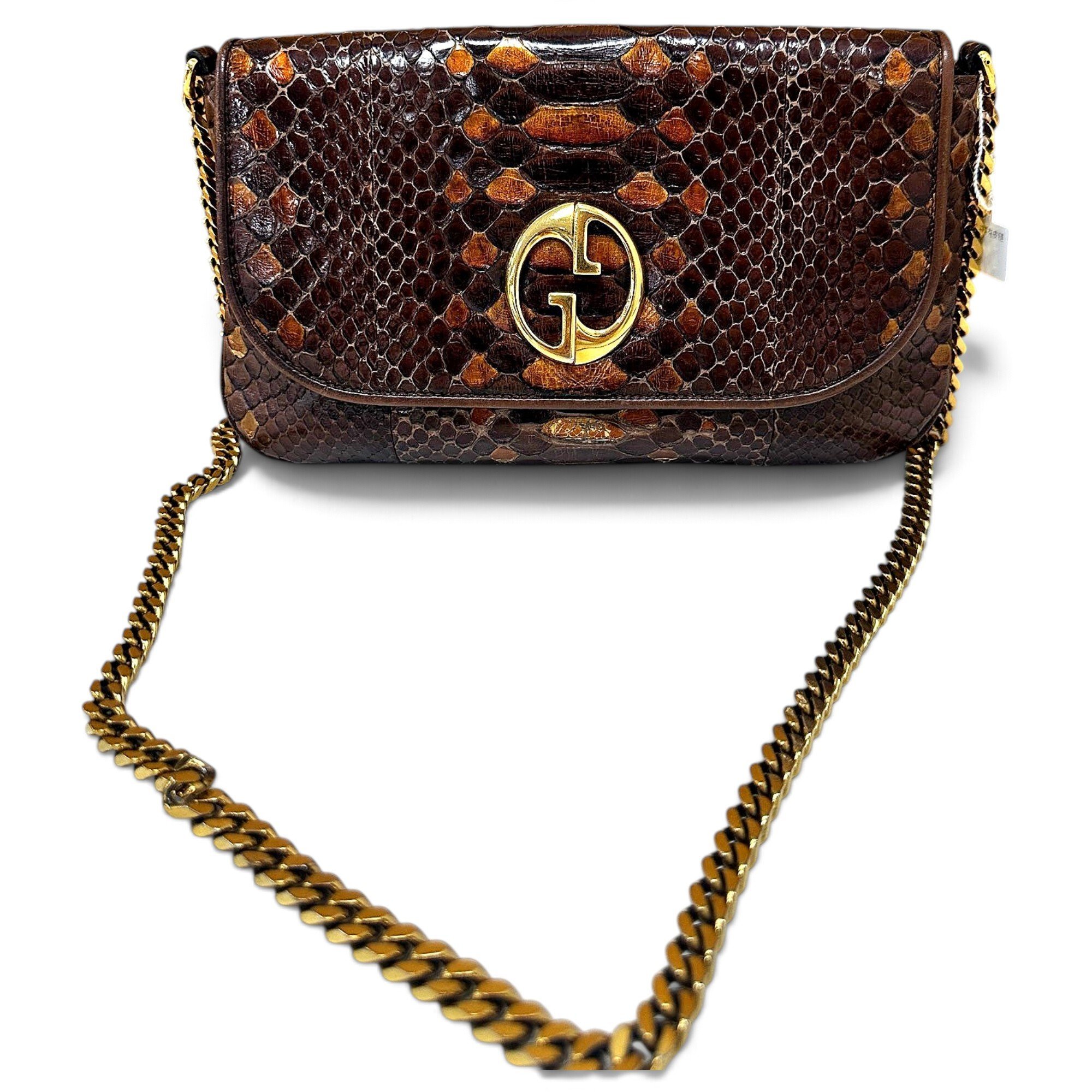 Interlocking leather crossbody bag