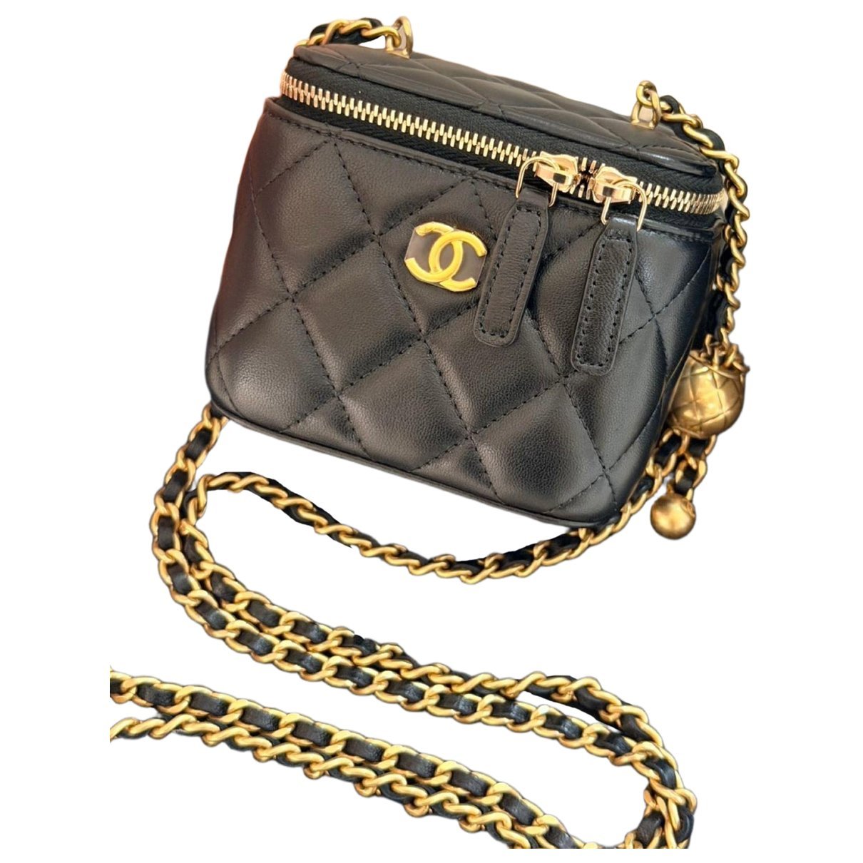 Trendy CC Vanity leather handbag
