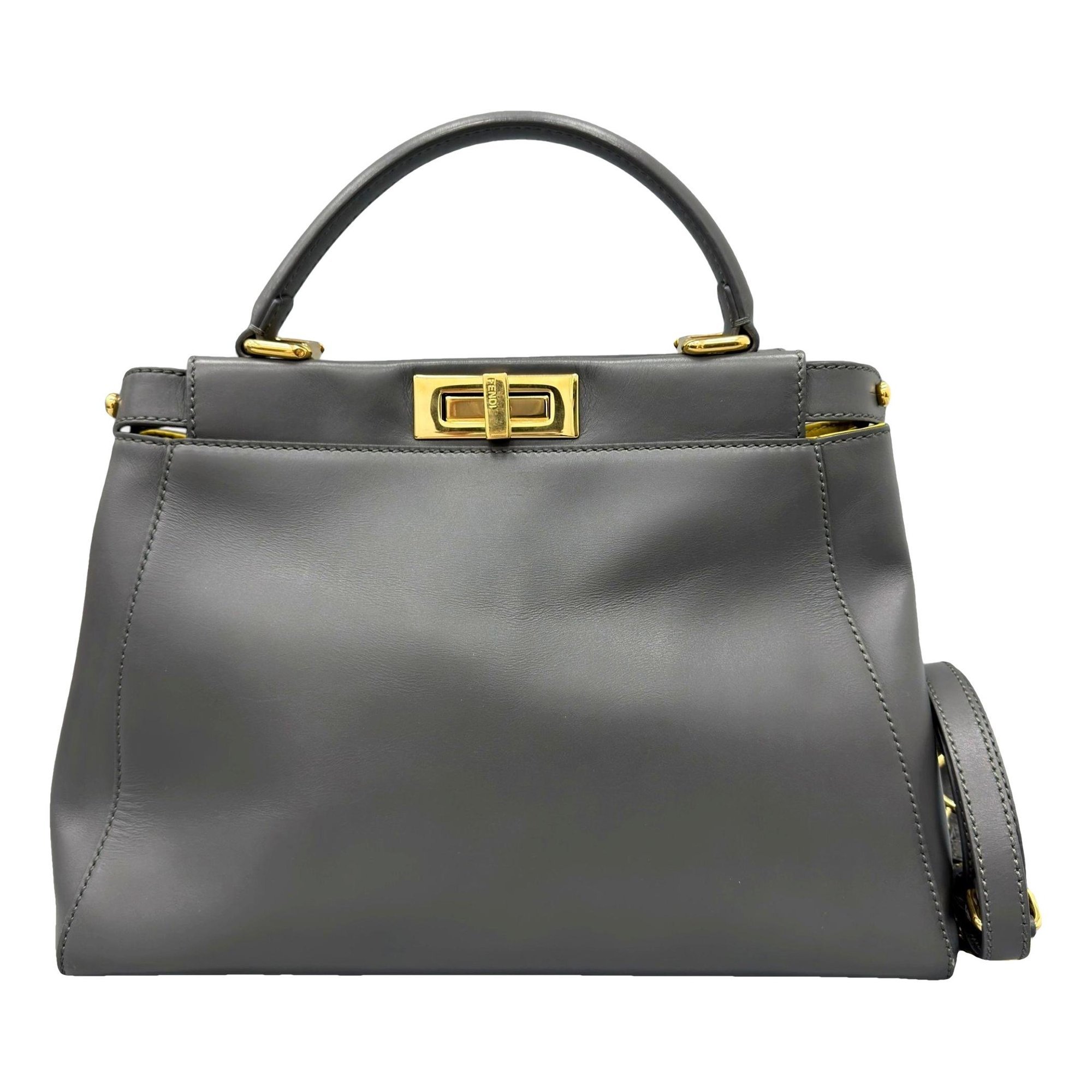 Peekaboo leather handbag