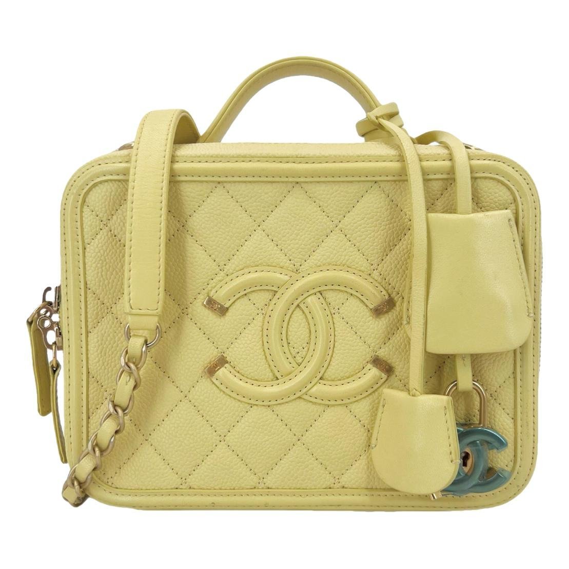 Vanity leather handbag