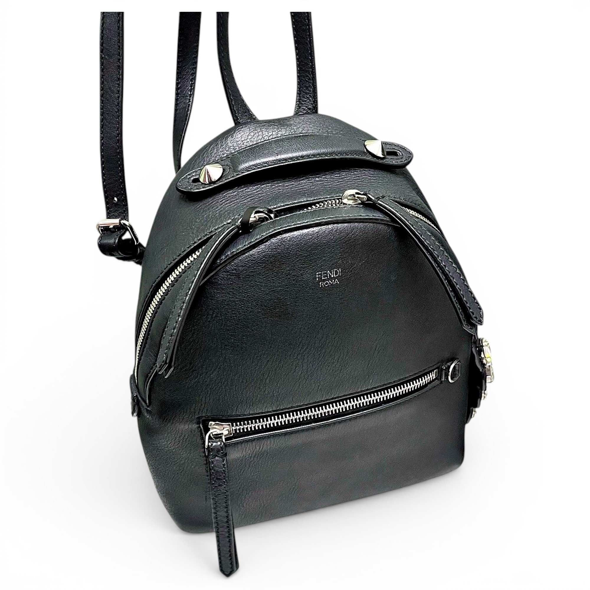 Leather backpack