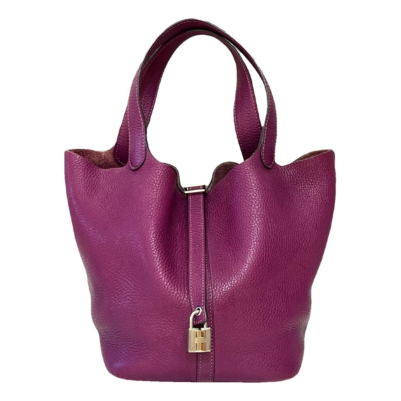 Picotin leather tote