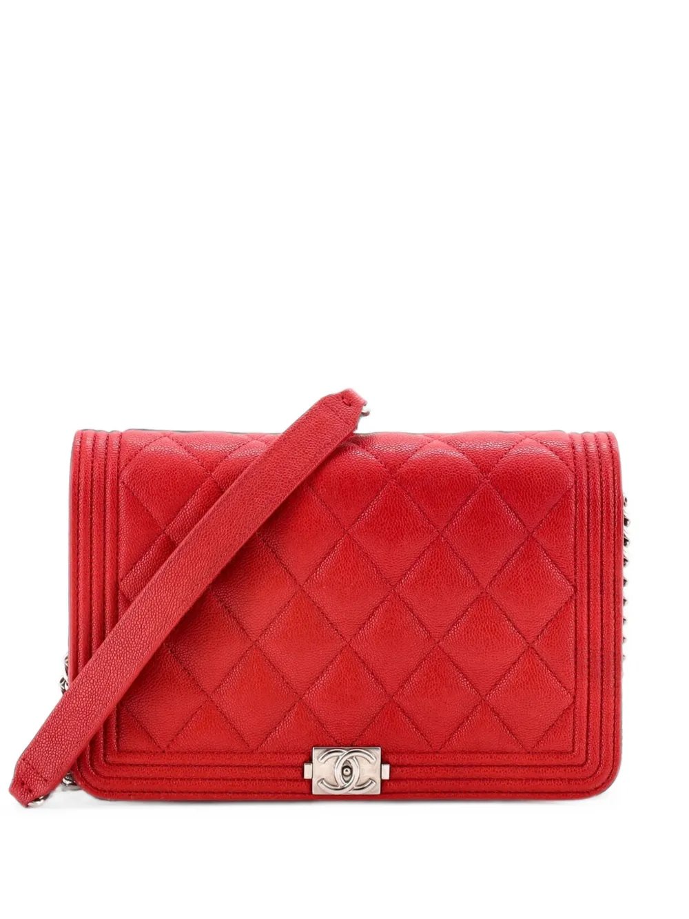 Boy Wallet on Chain Quilted Caviar crossbody bag