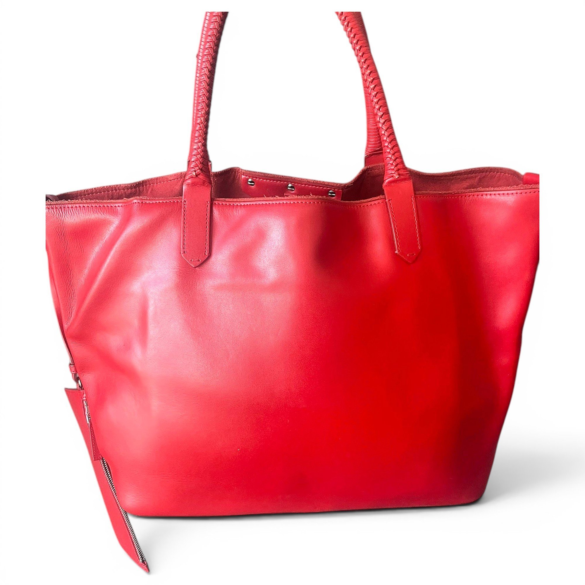 Leather tote