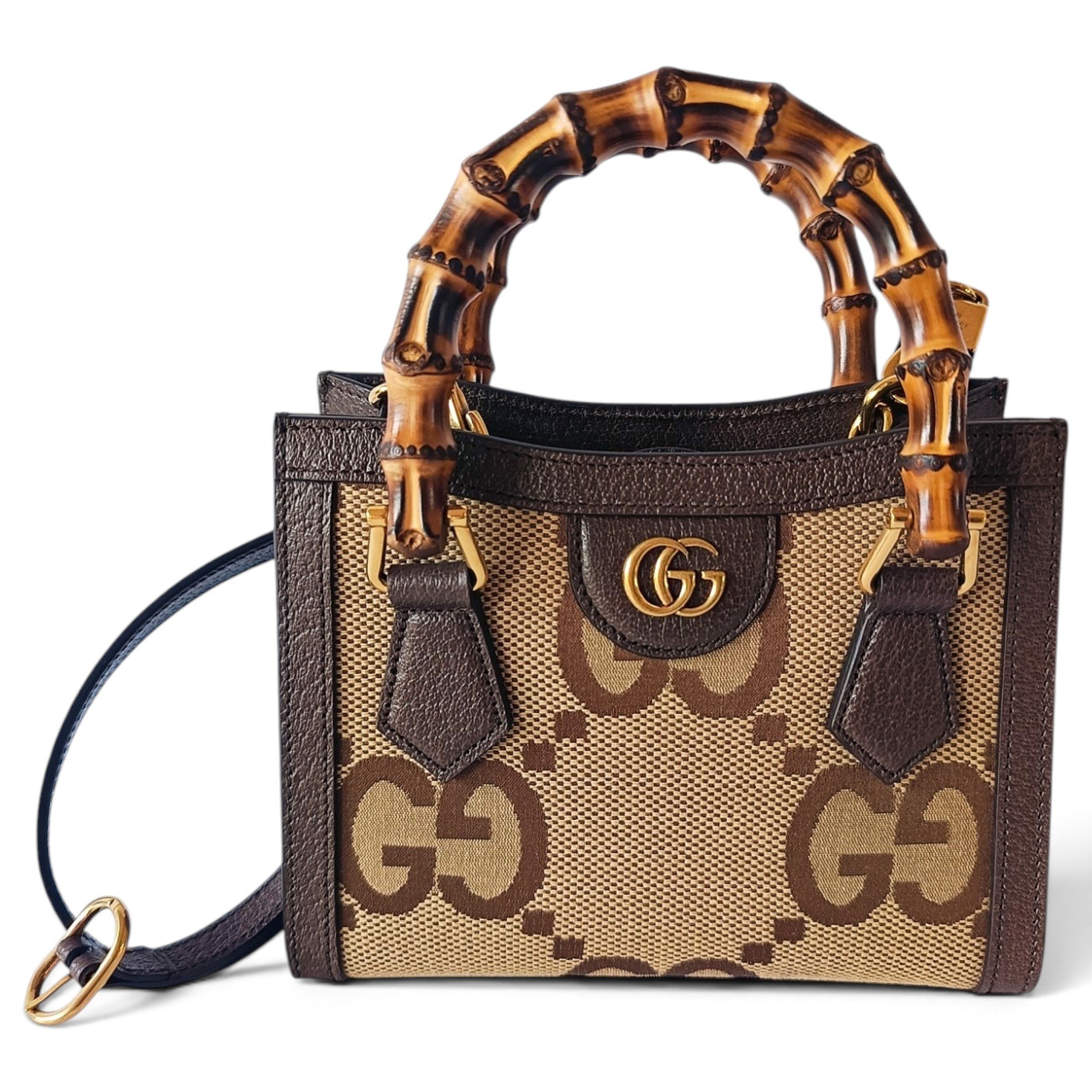 Diana Bamboo leather handbag