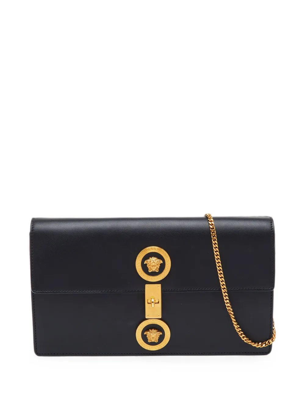 Medusa leather shoulder bag