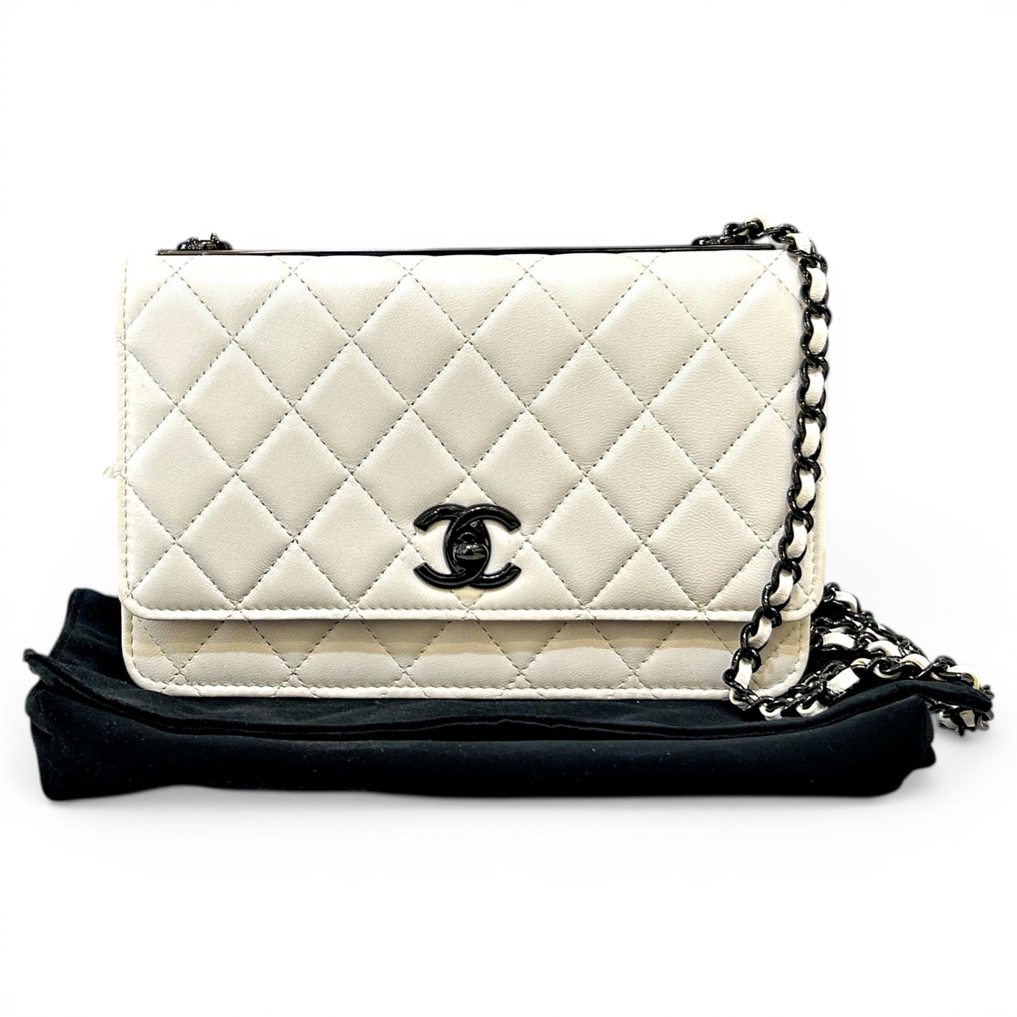 Trendy CC Wallet on Chain leather crossbody bag