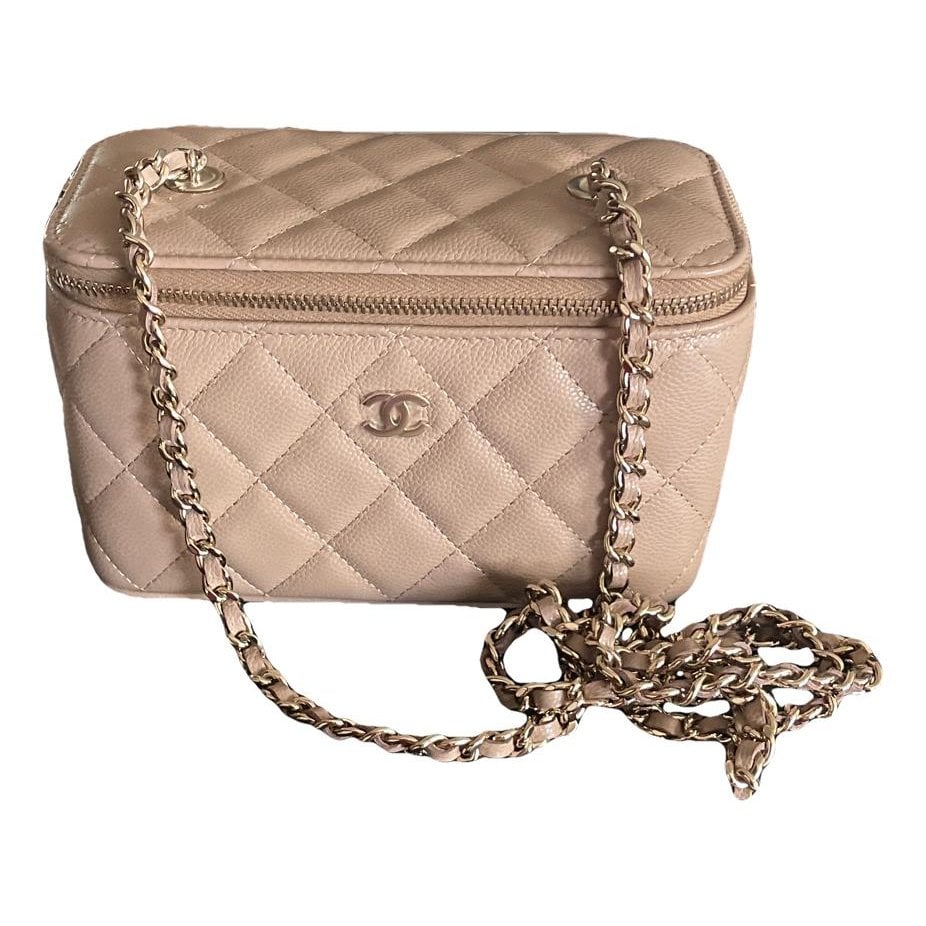 Vanity leather handbag