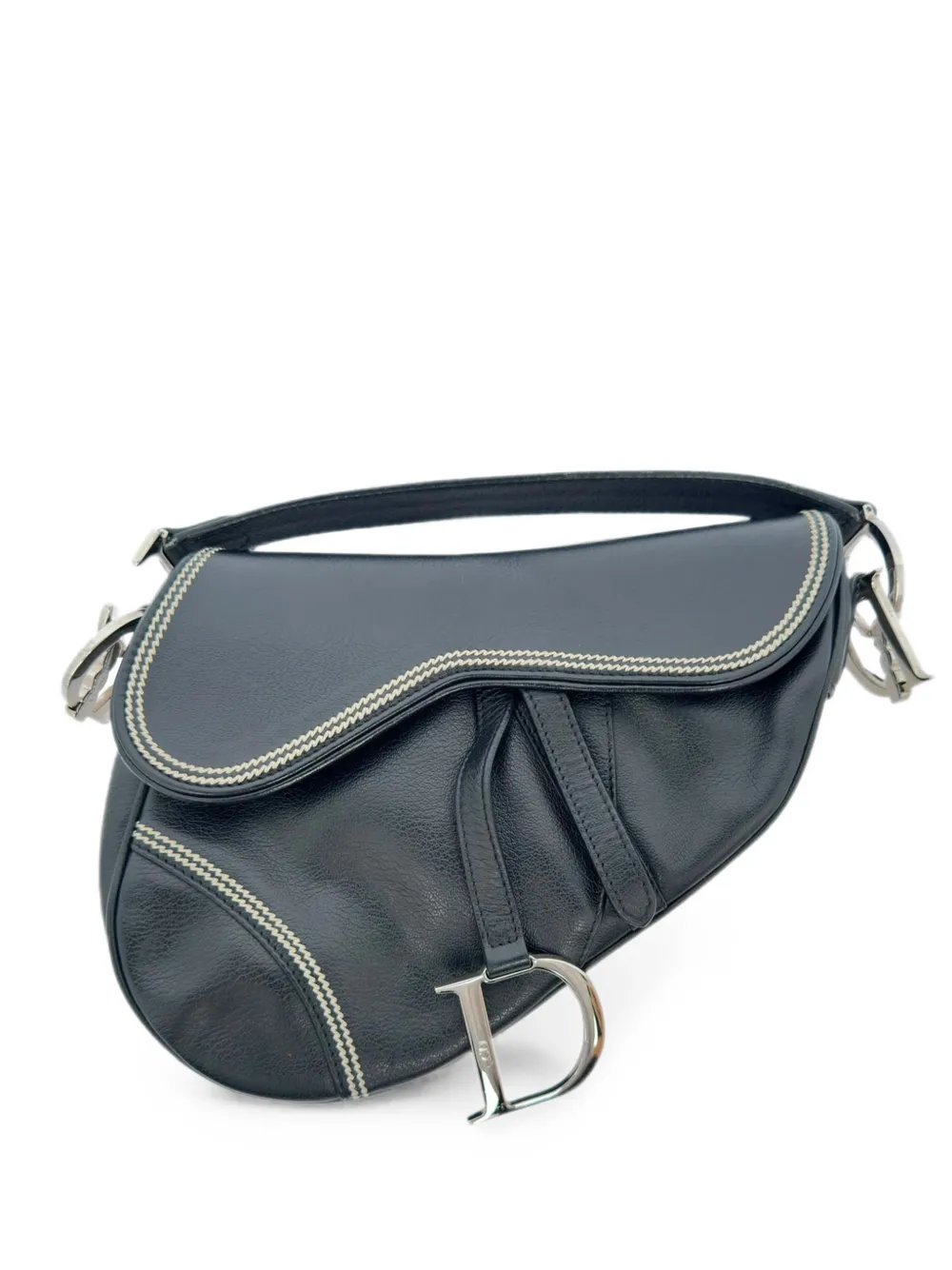 Saddle leather shoulder bag