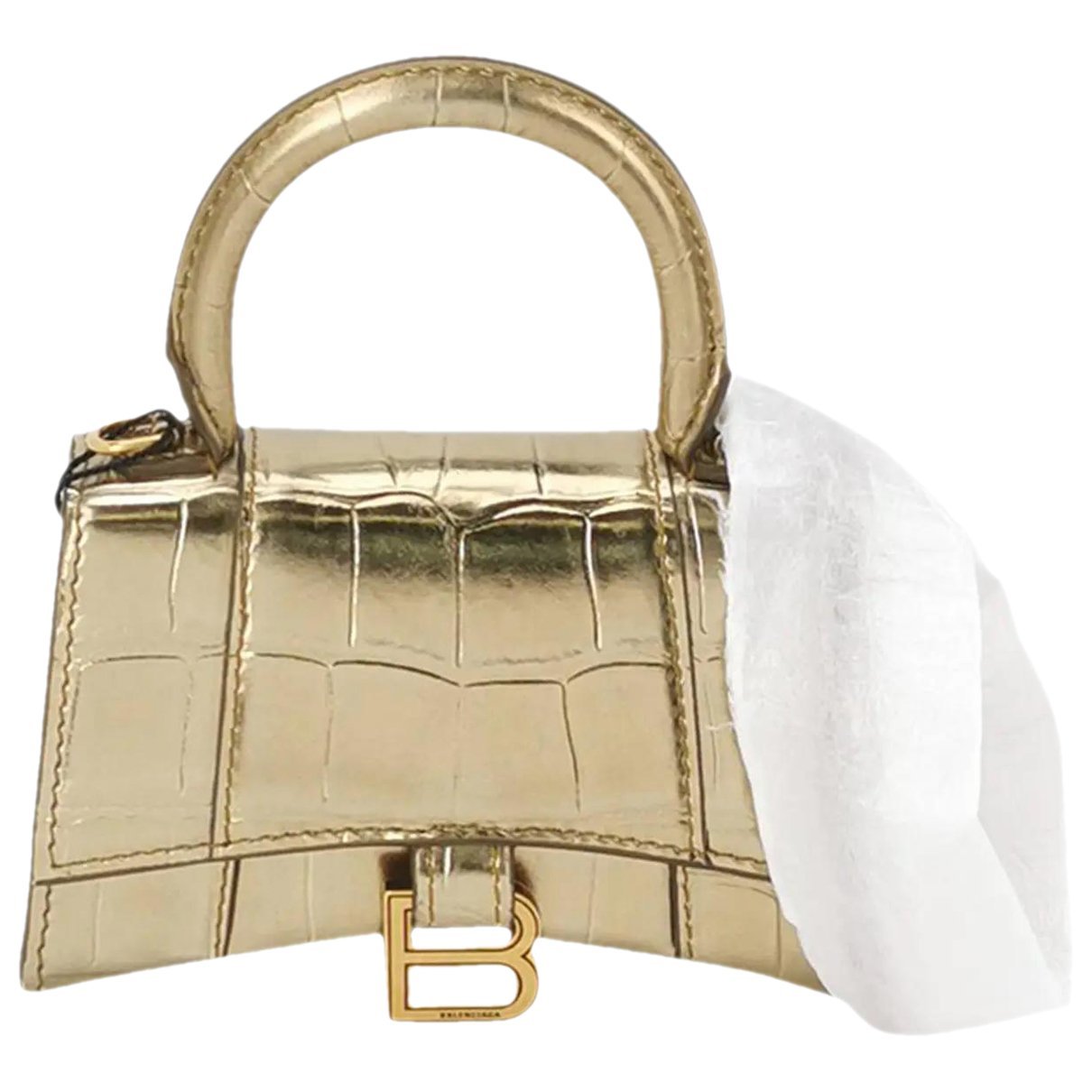 Hourglass leather crossbody bag