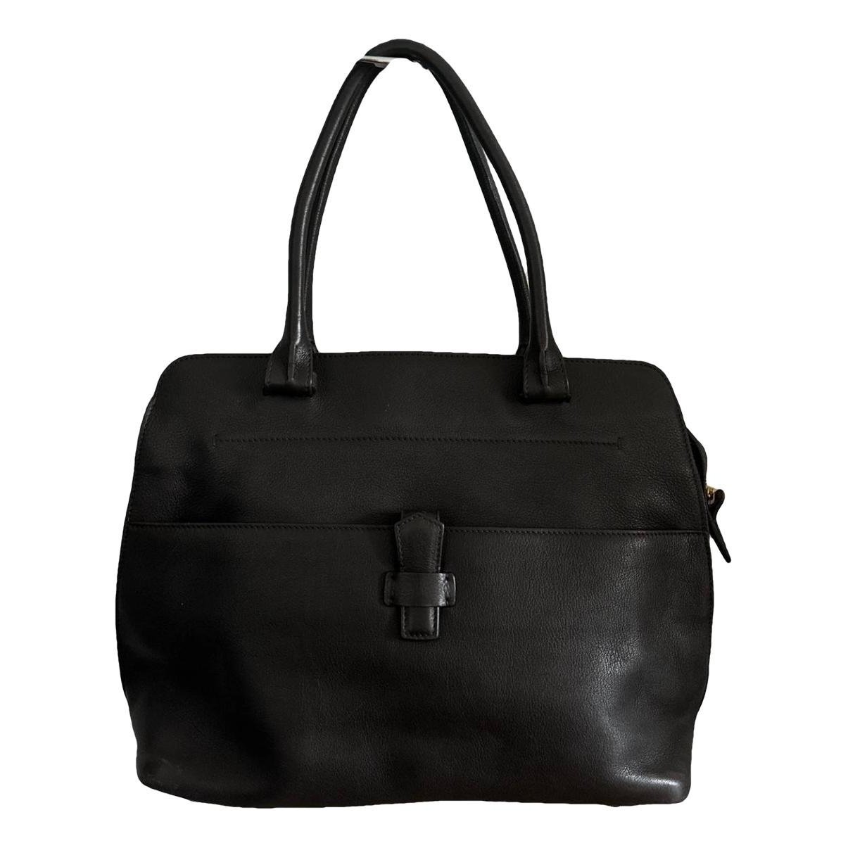 Loro Piana Bellevue leather handbag