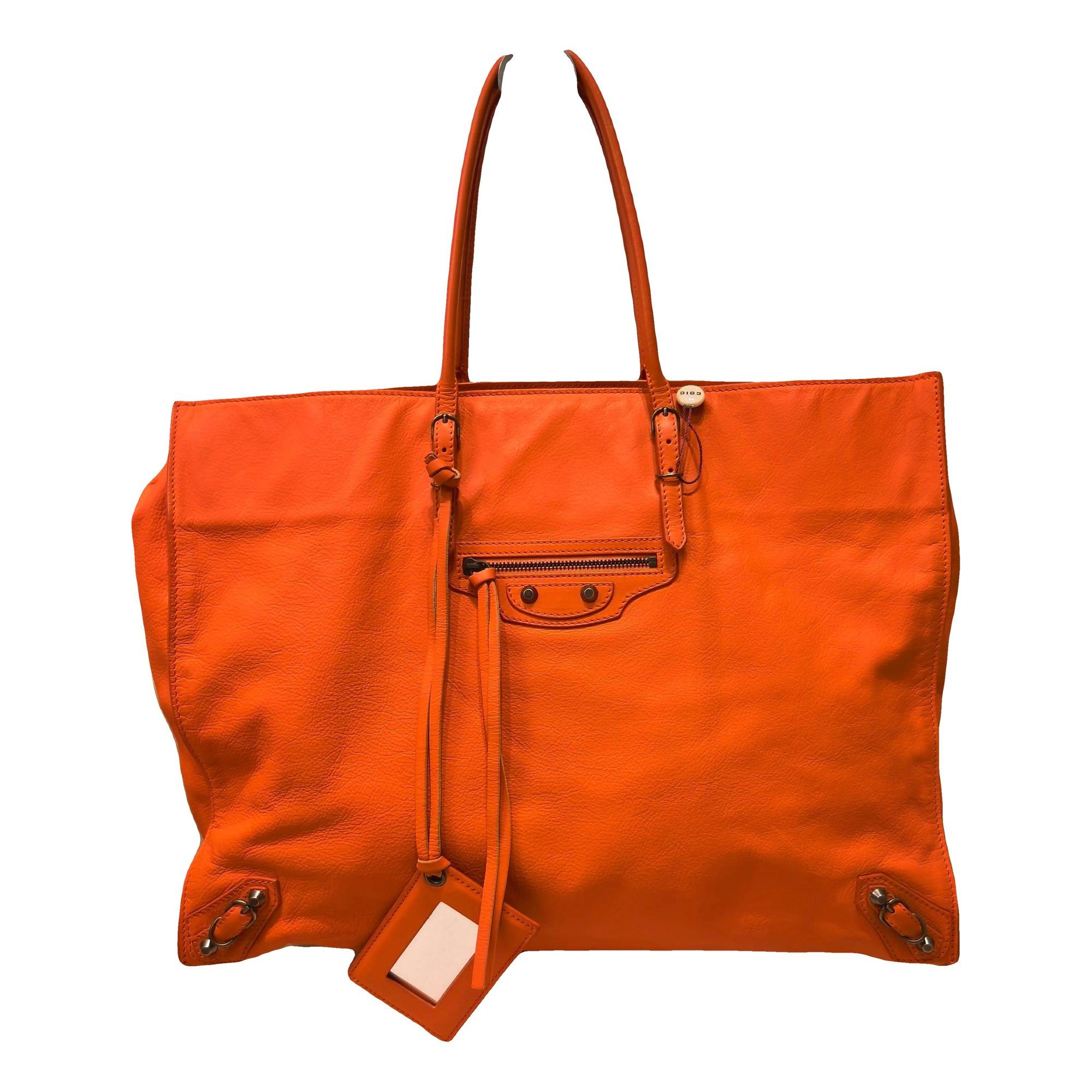 Leather tote