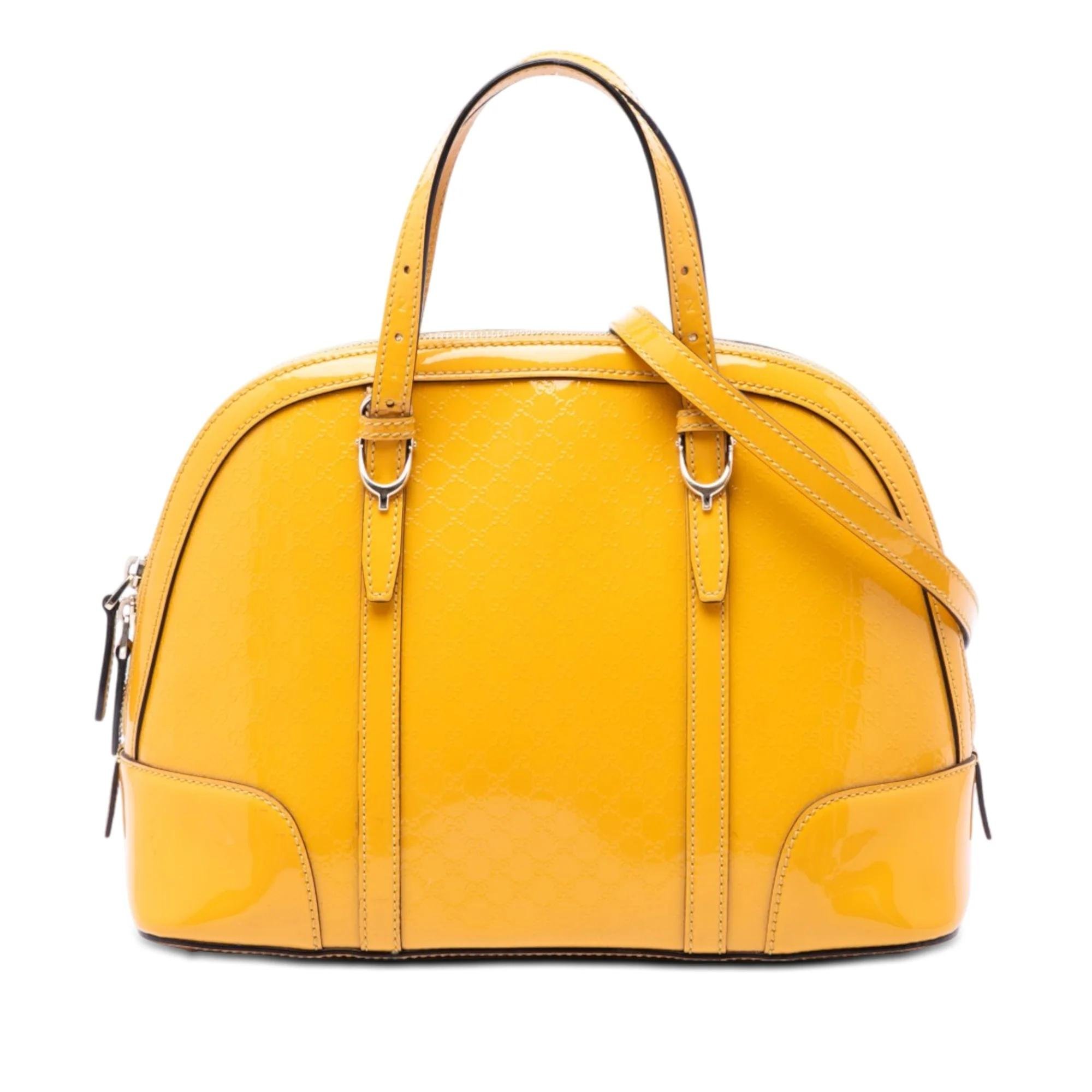 Dôme patent leather handbag