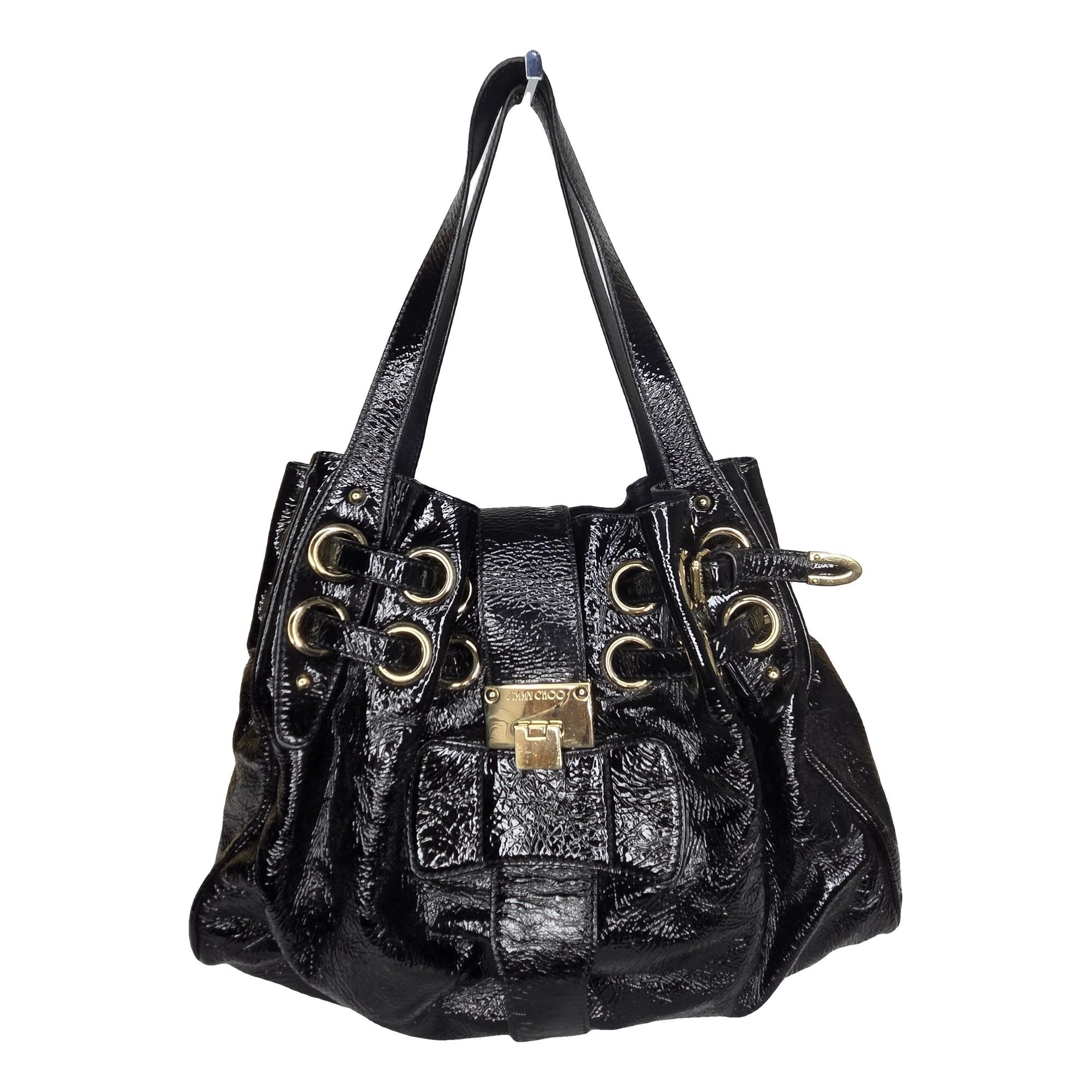 Patent leather handbag