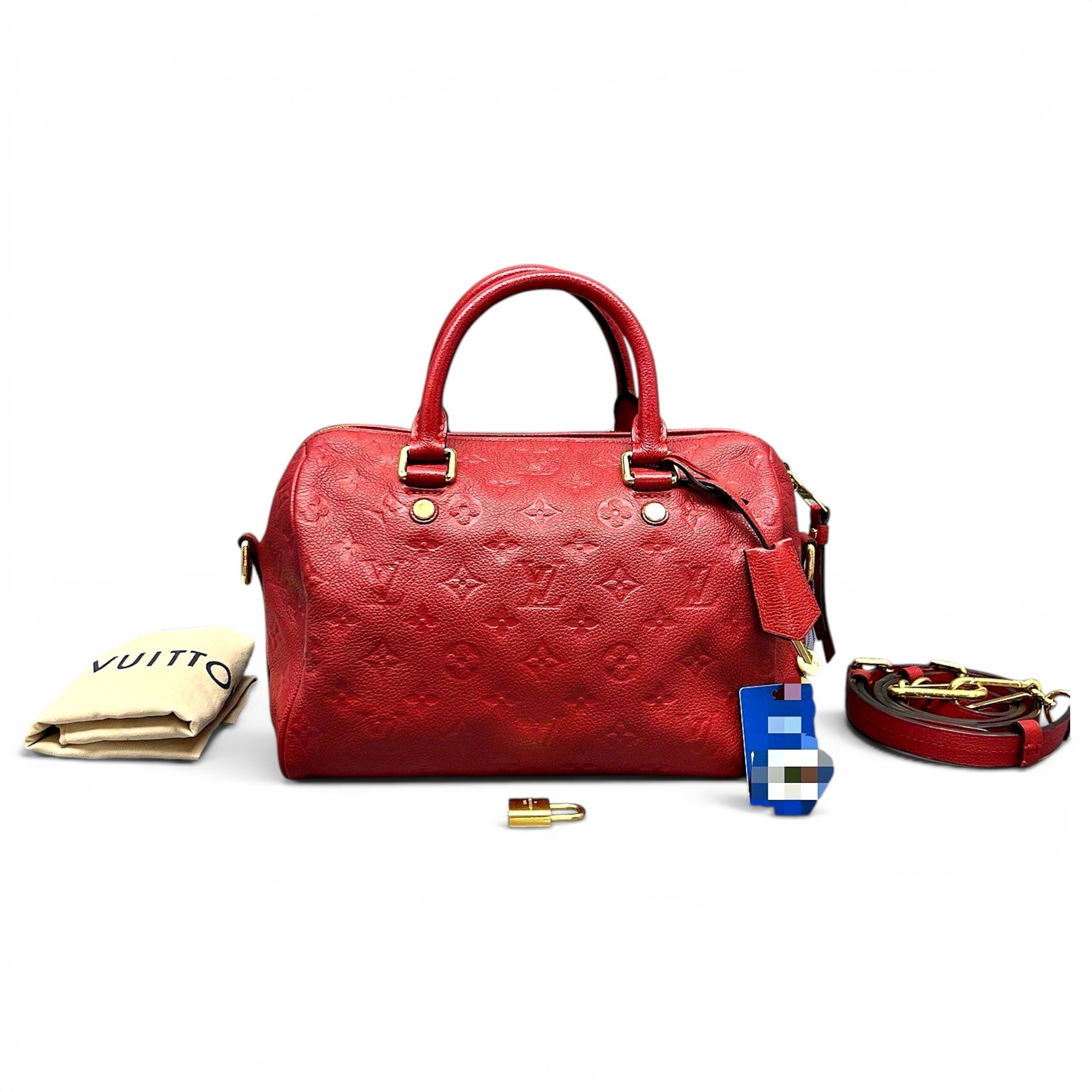 Speedy leather handbag