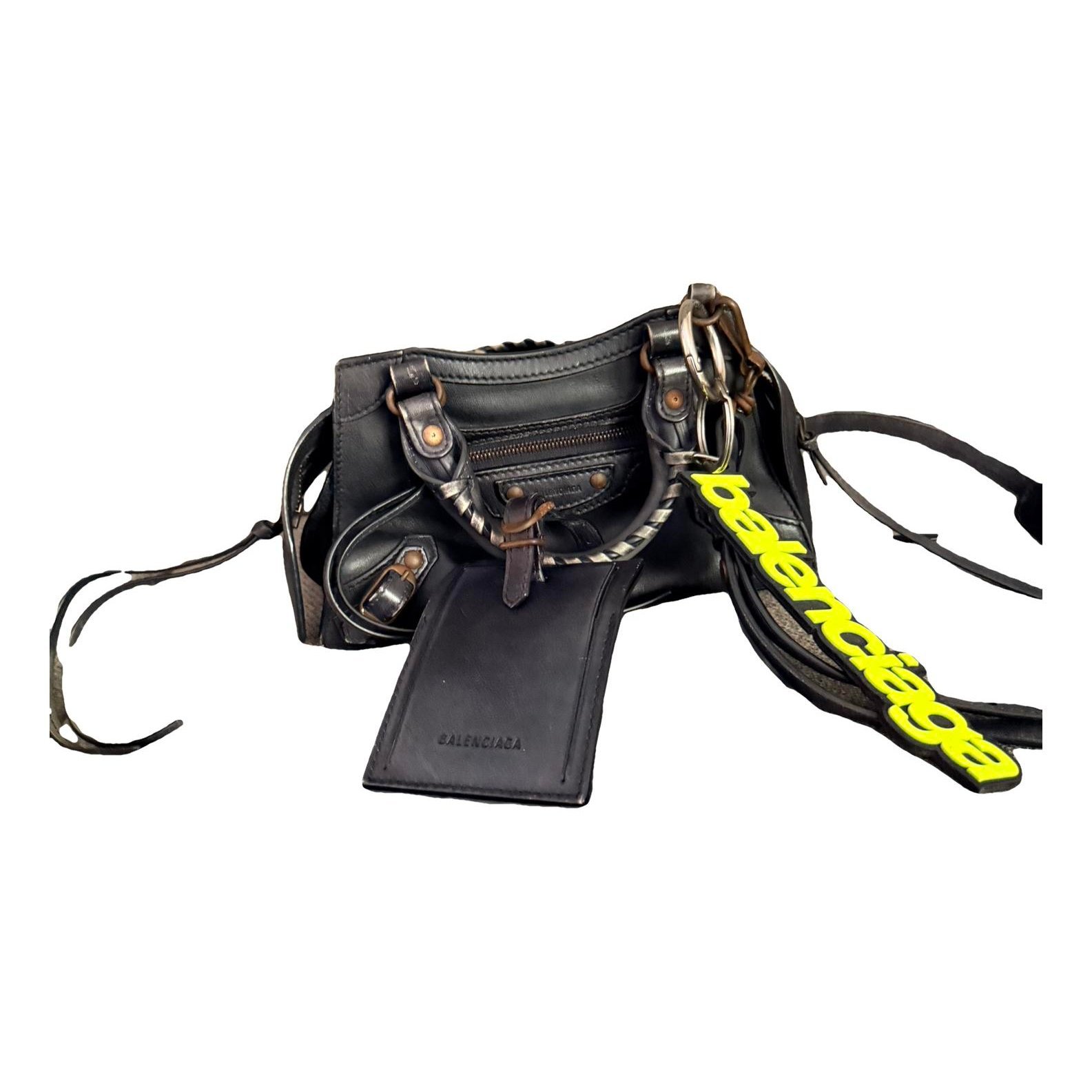 Classic Metalic leather handbag