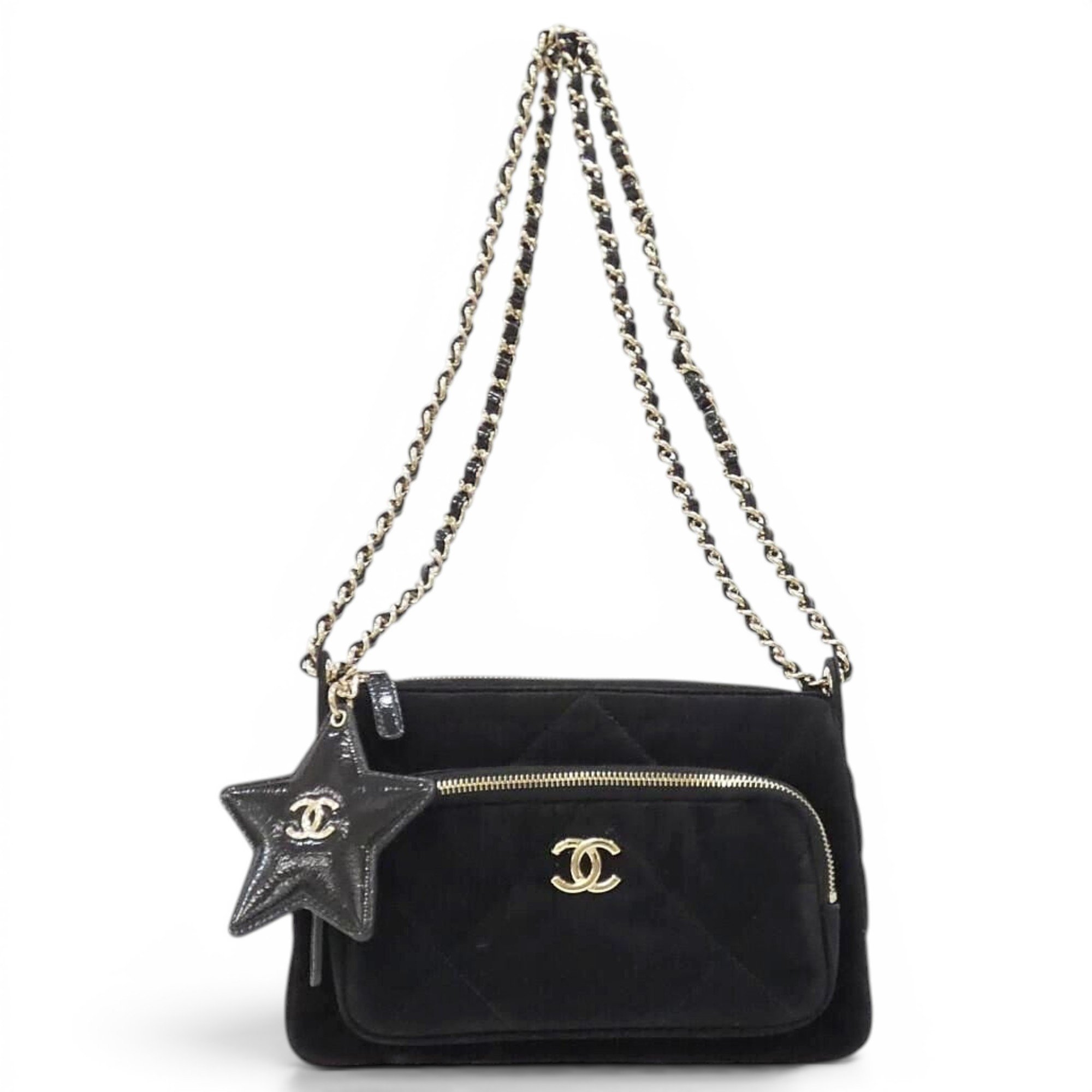 Leather clutch bag