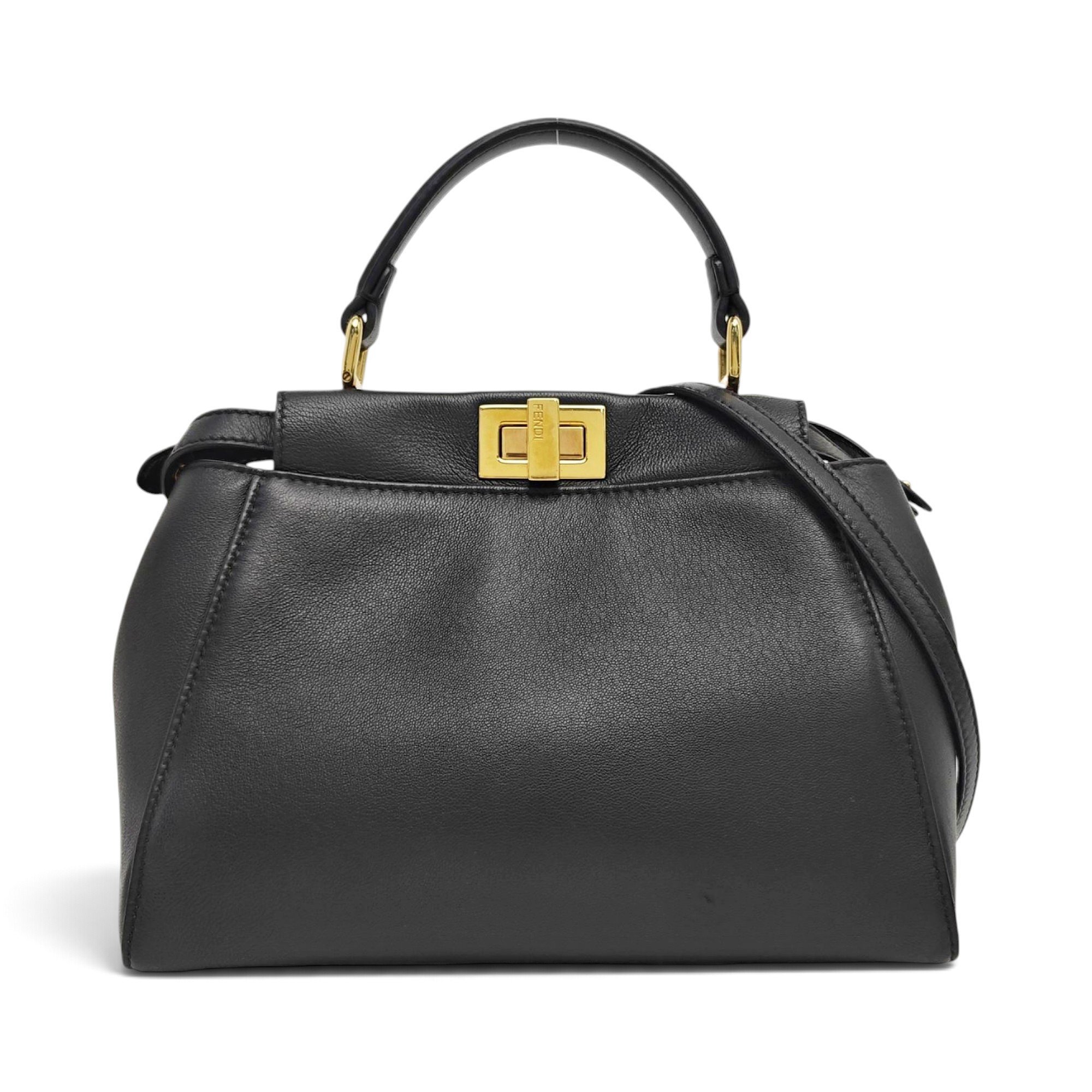 Peekaboo leather handbag
