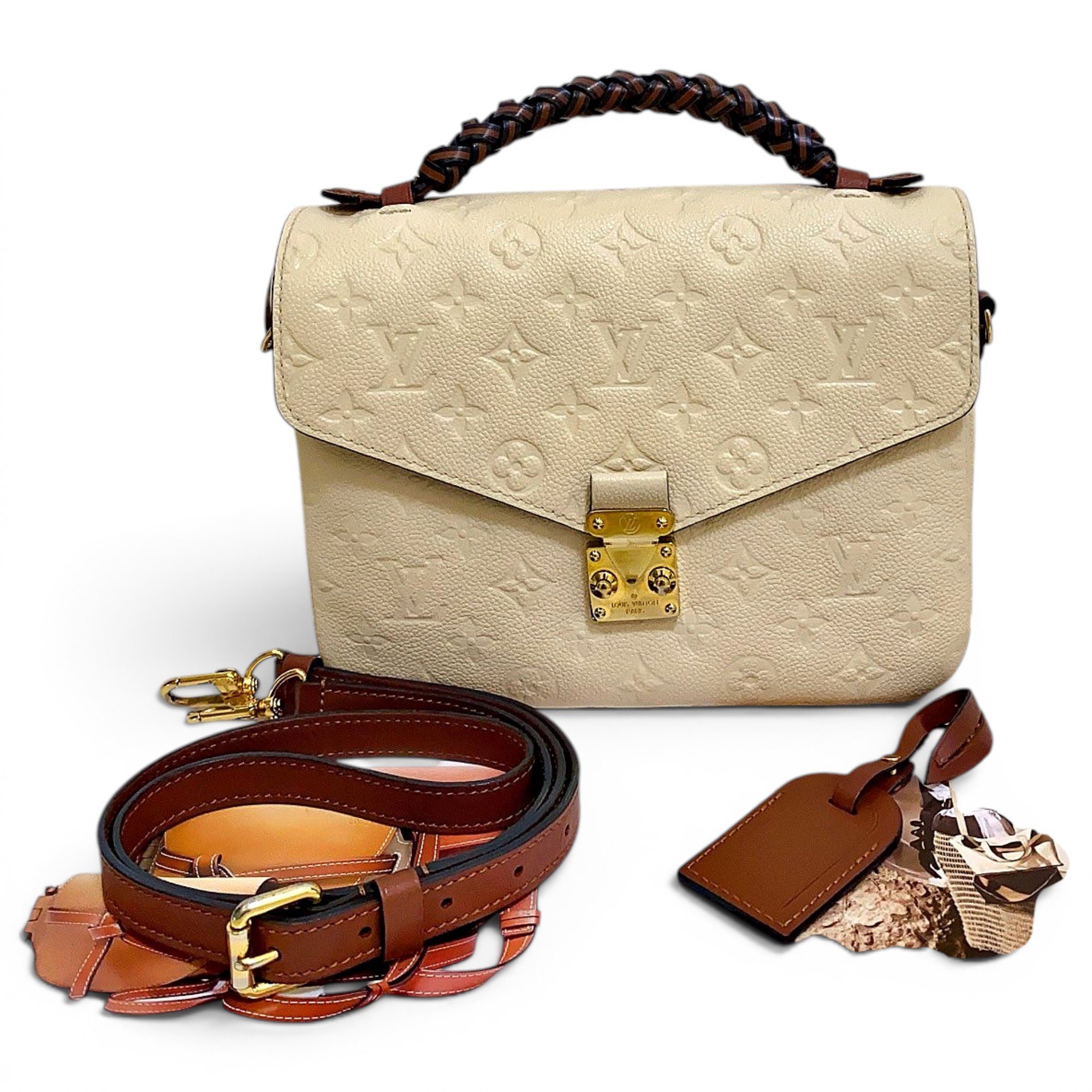 Metis leather crossbody bag