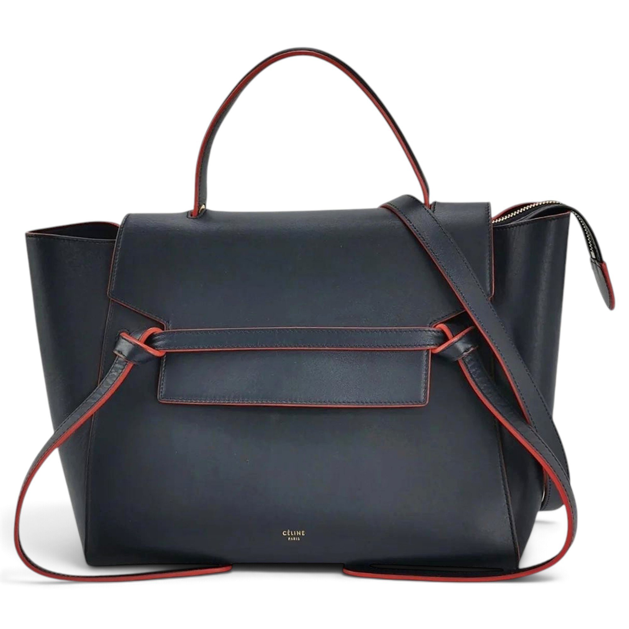 Belt leather tote