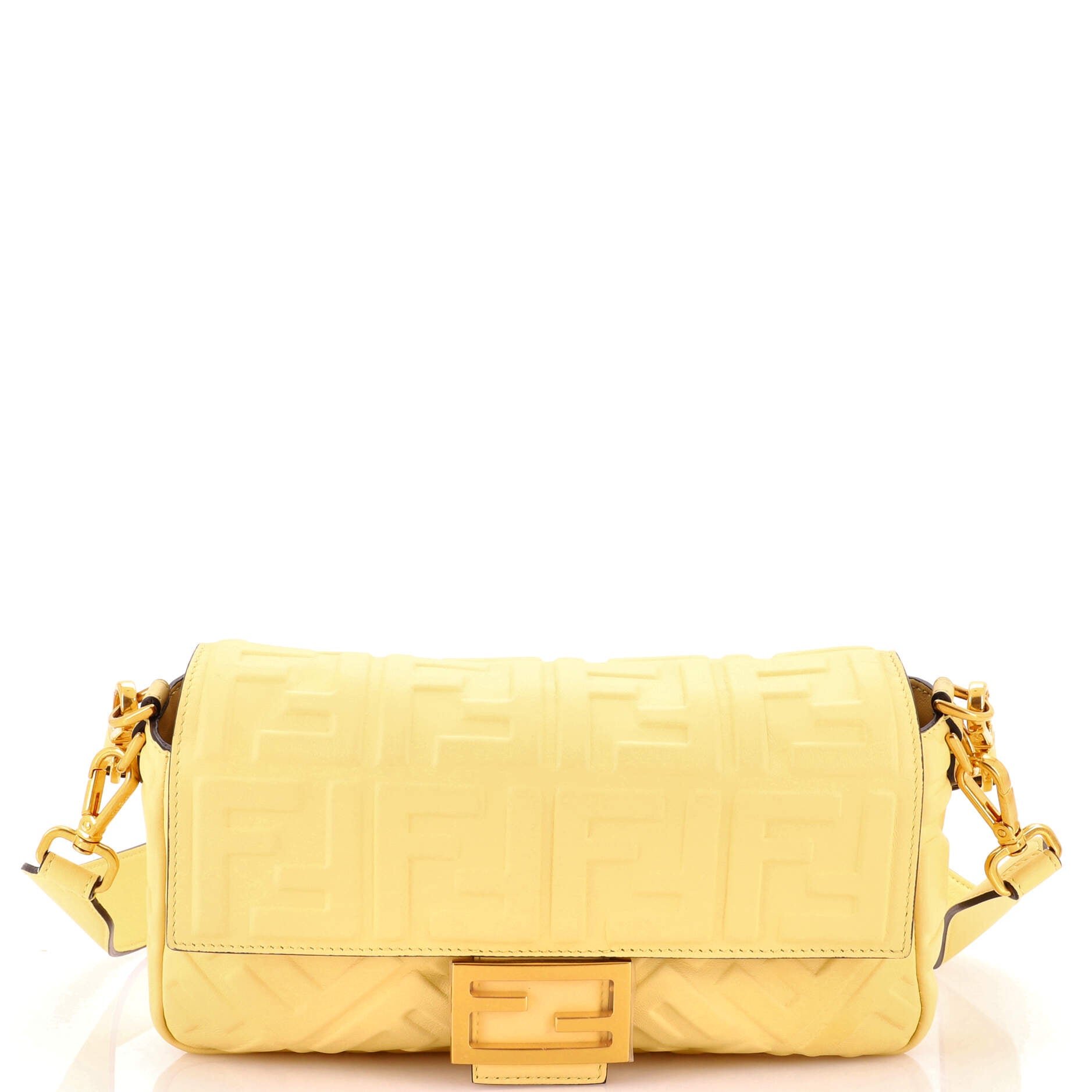 Baguette NM Bag Zucca Embossed Leather Medium