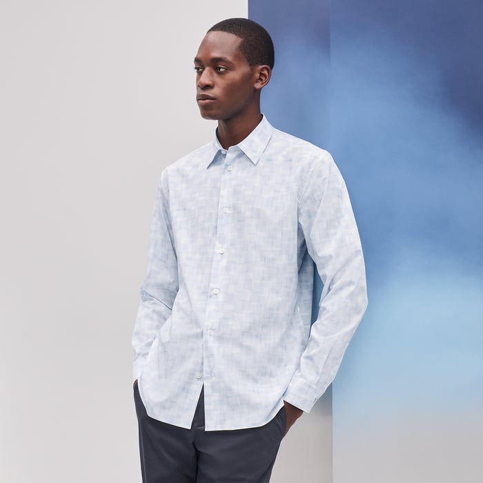 Glacier "Calques En H" Straight Cut Shirt
