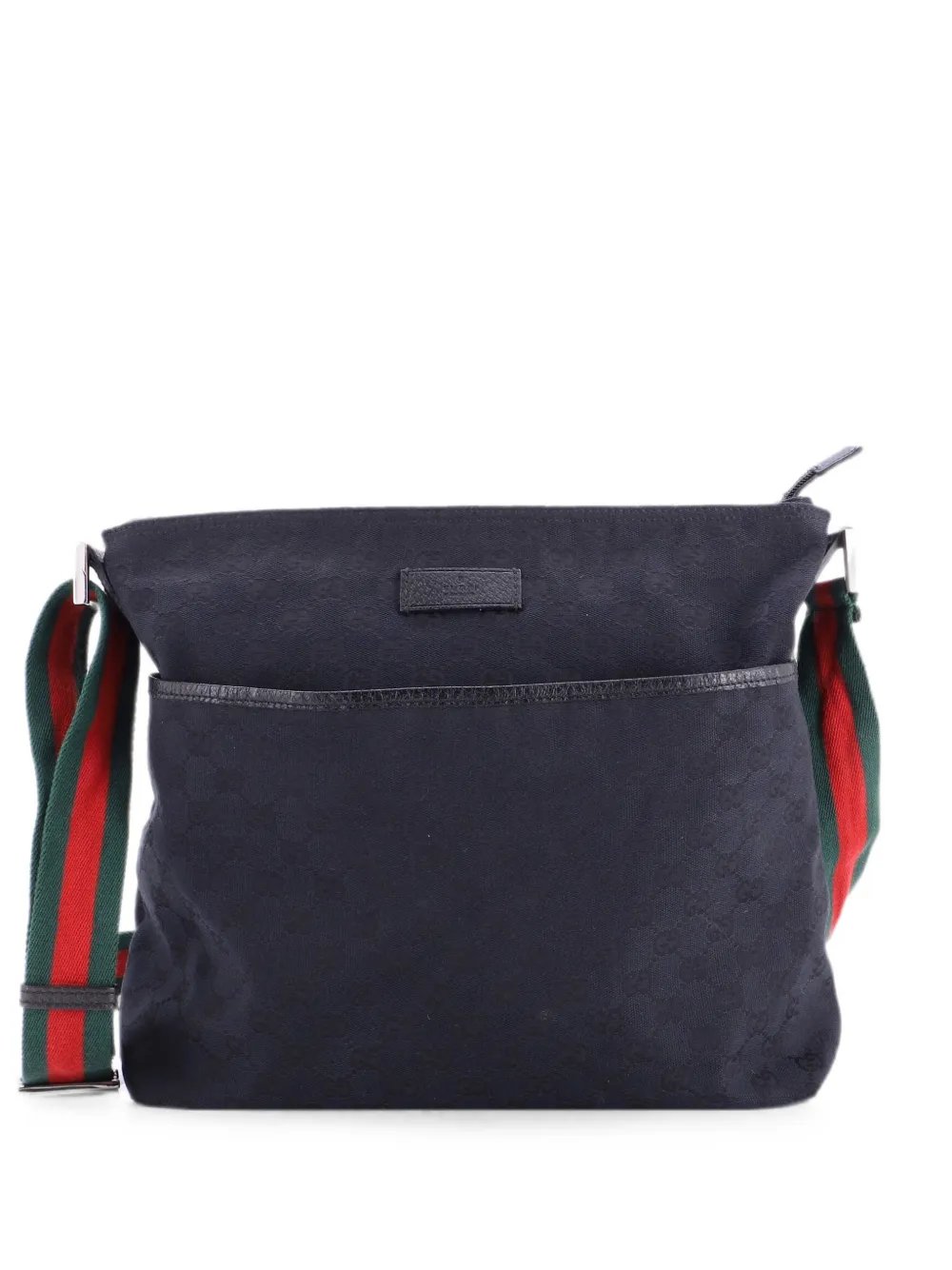 Front Pocket Web Messenger GG Canvas Medium crossbody bag