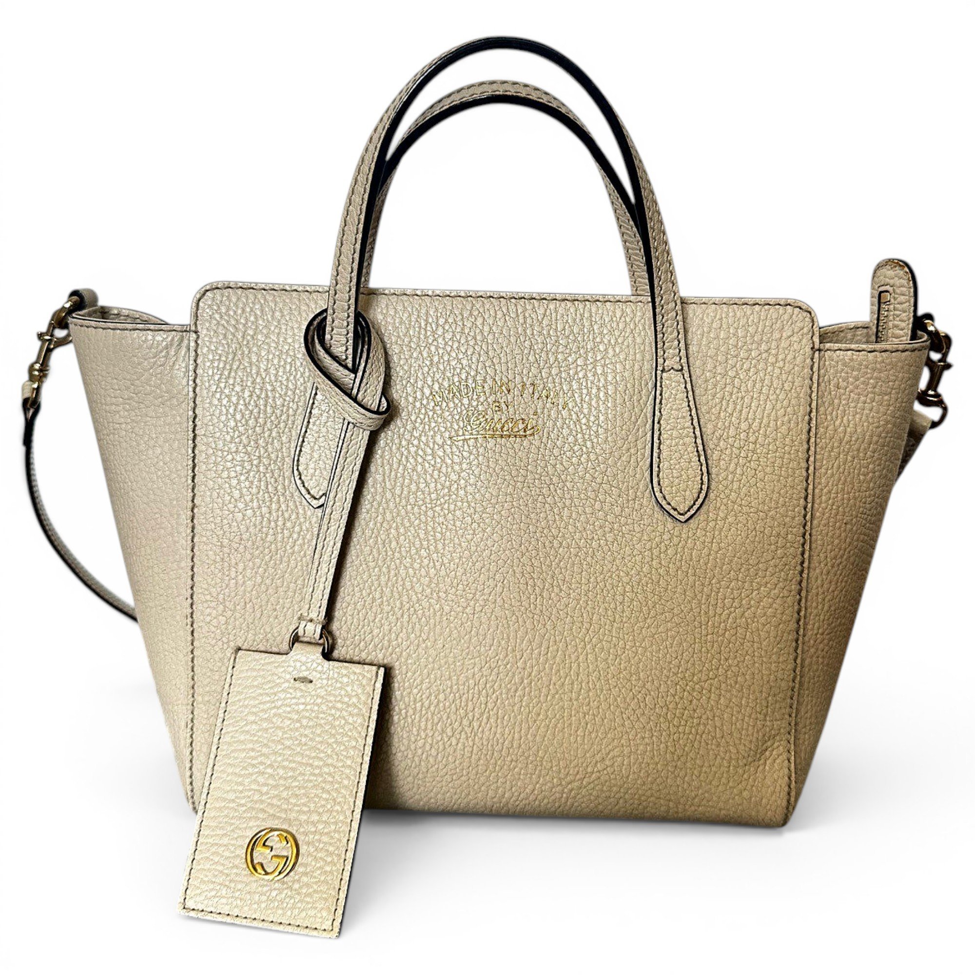Swing leather tote