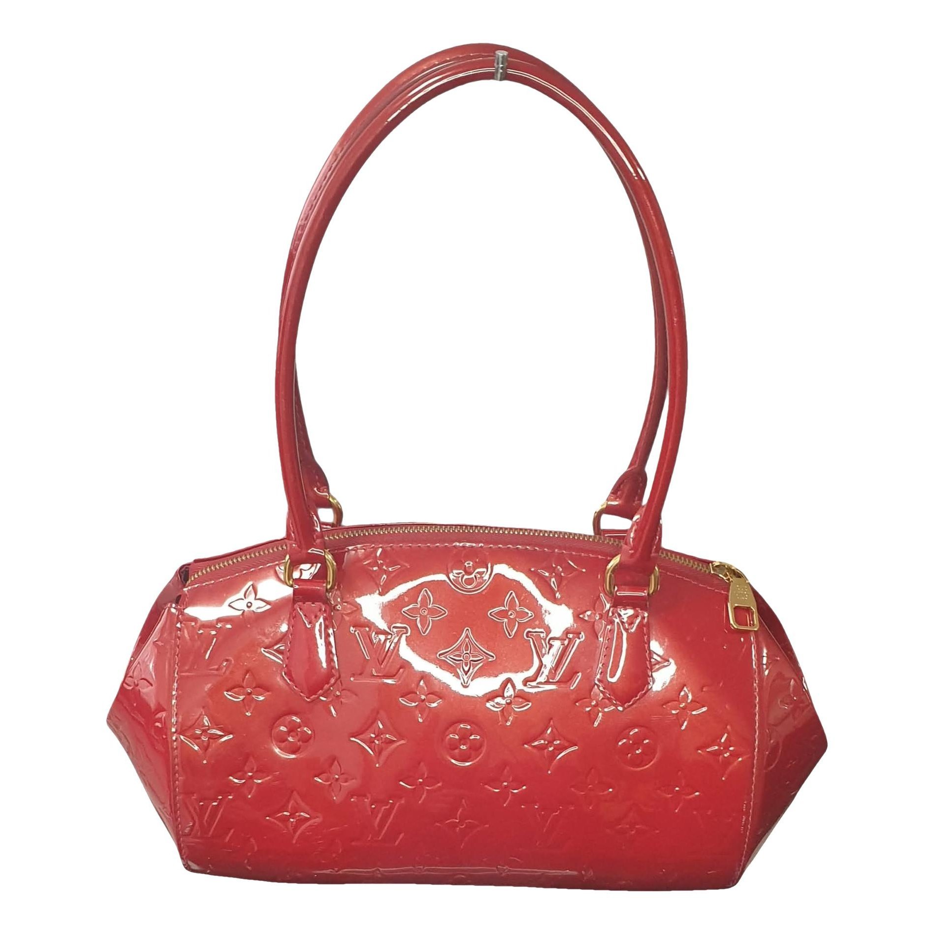 Sherwood patent leather handbag