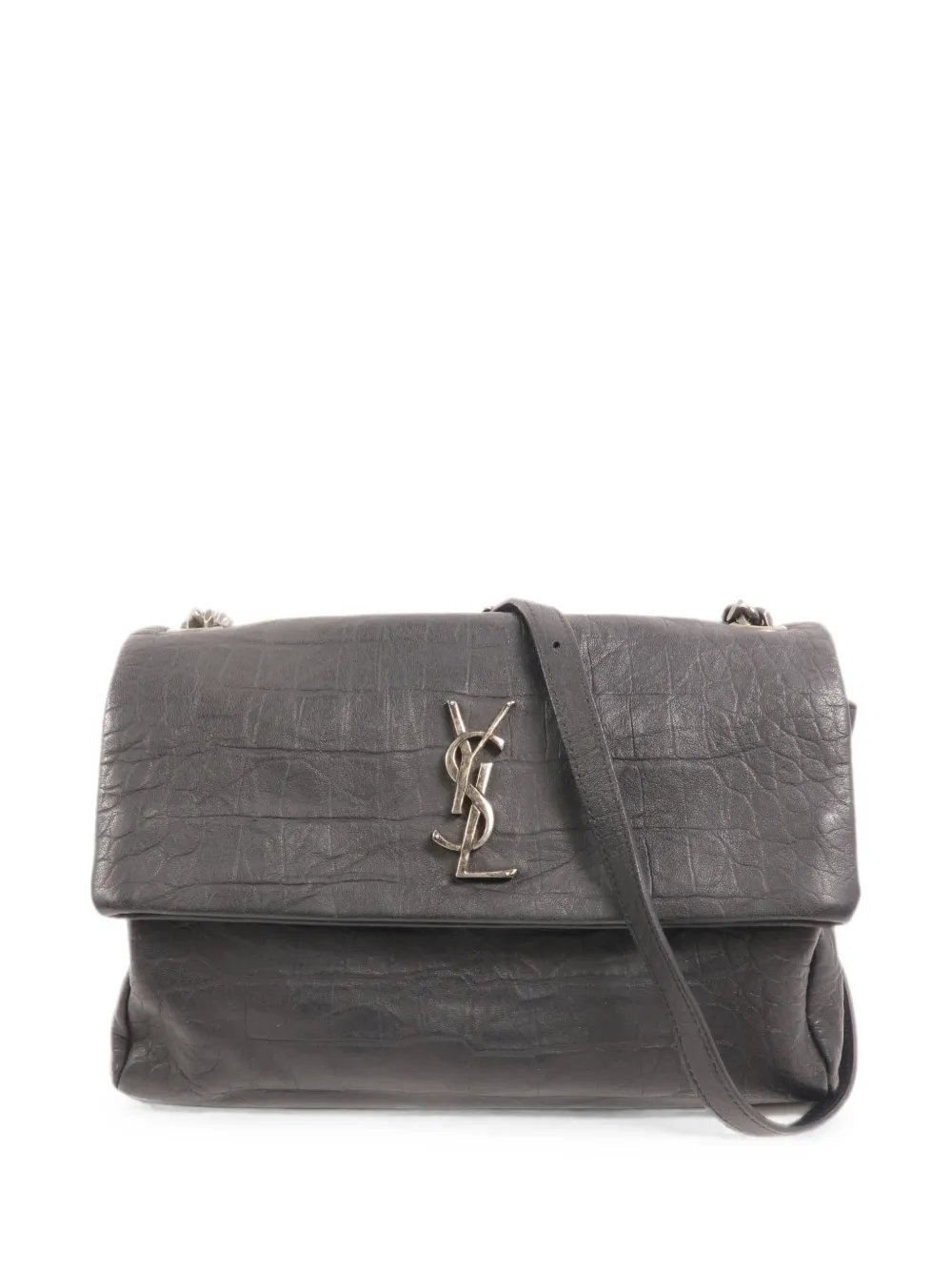 West Hollywood crocodile-effect shoulder bag