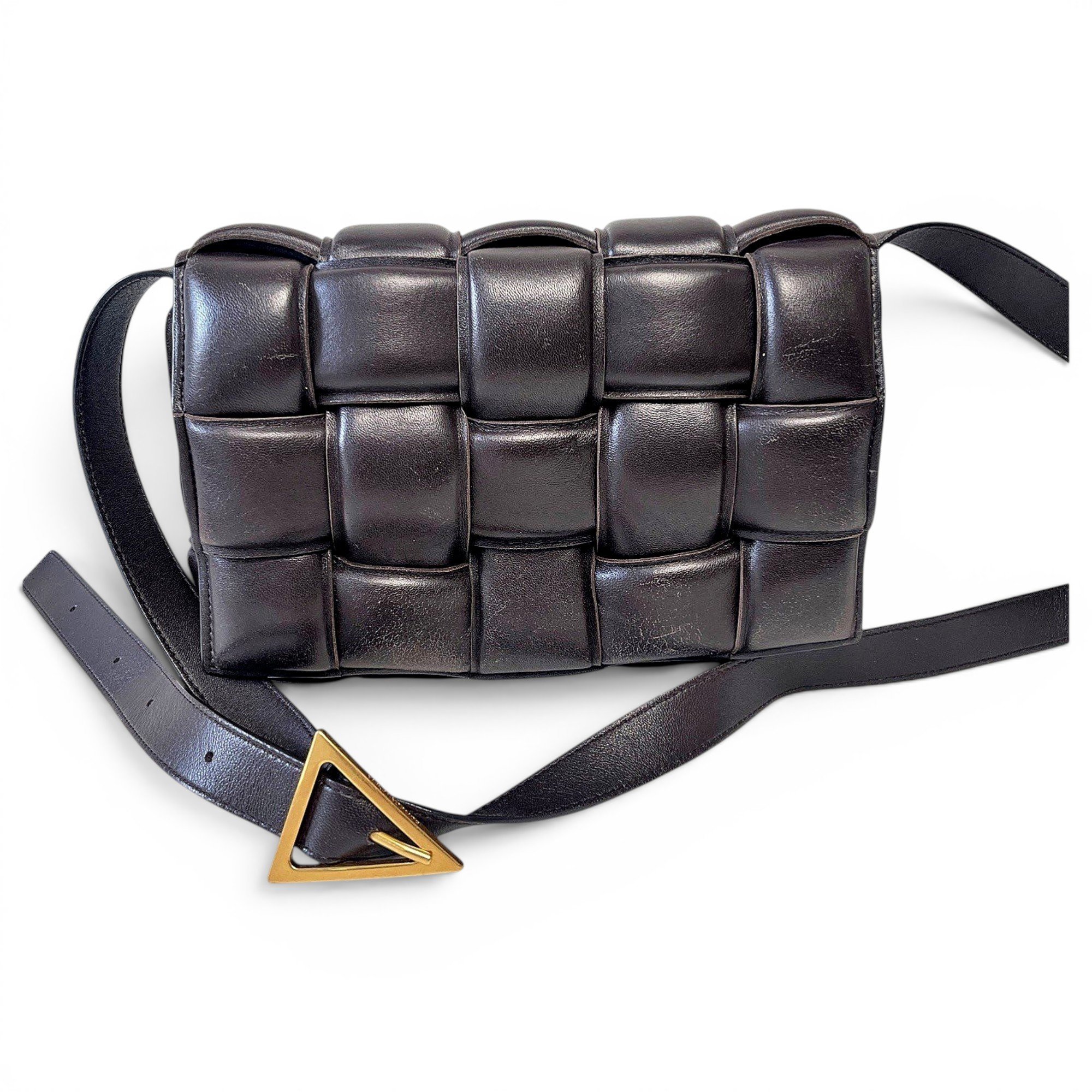 Cassette Padded leather handbag