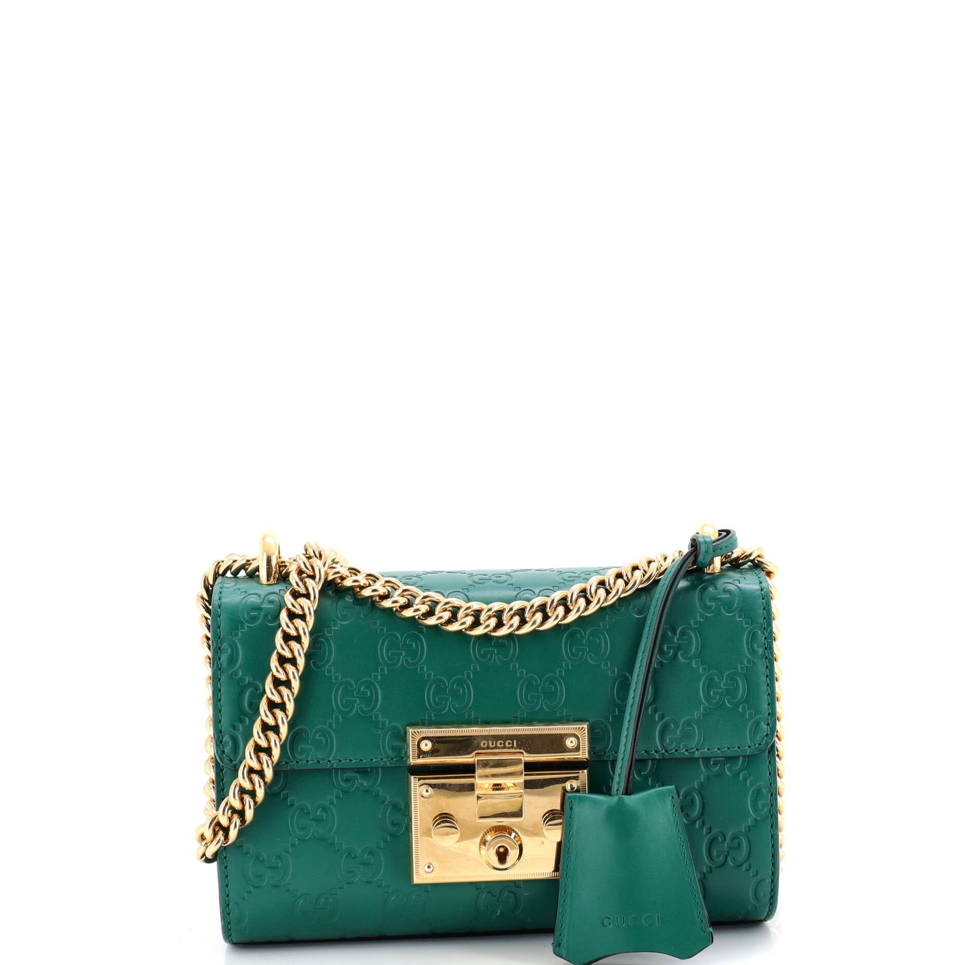 Gucci Padlock Shoulder Bag Guccissima Leather Small