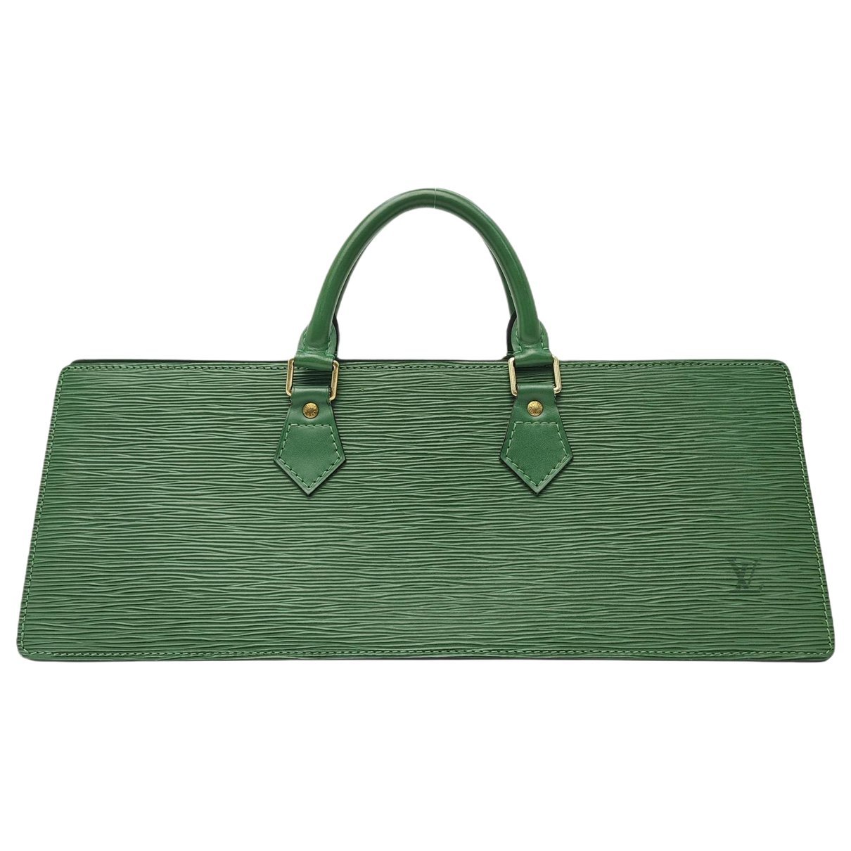 Triangle leather handbag