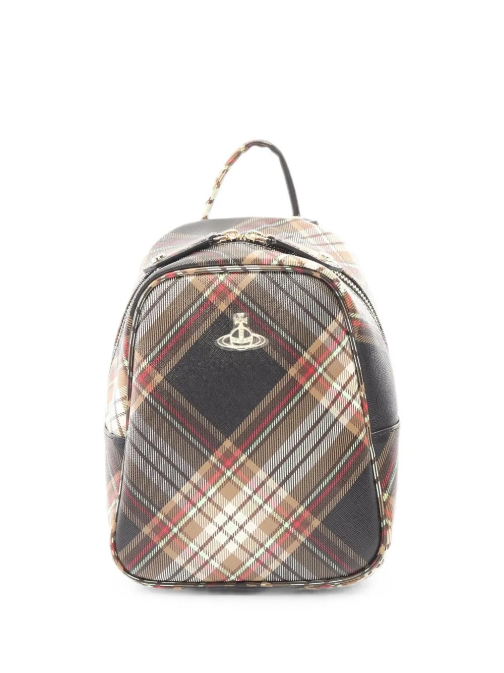 Vivienne Westwood 2000s Tartan Orb backpack