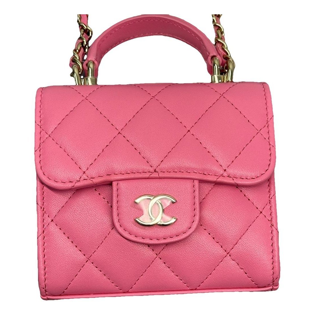 Trendy CC leather crossbody bag