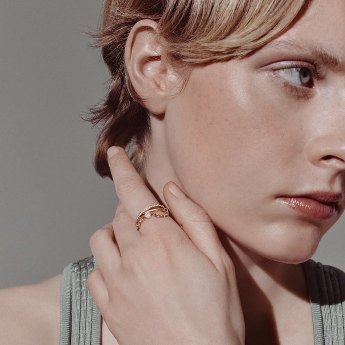 Sans Coloris Chaine d'Ancre Chaos Nano Ring
