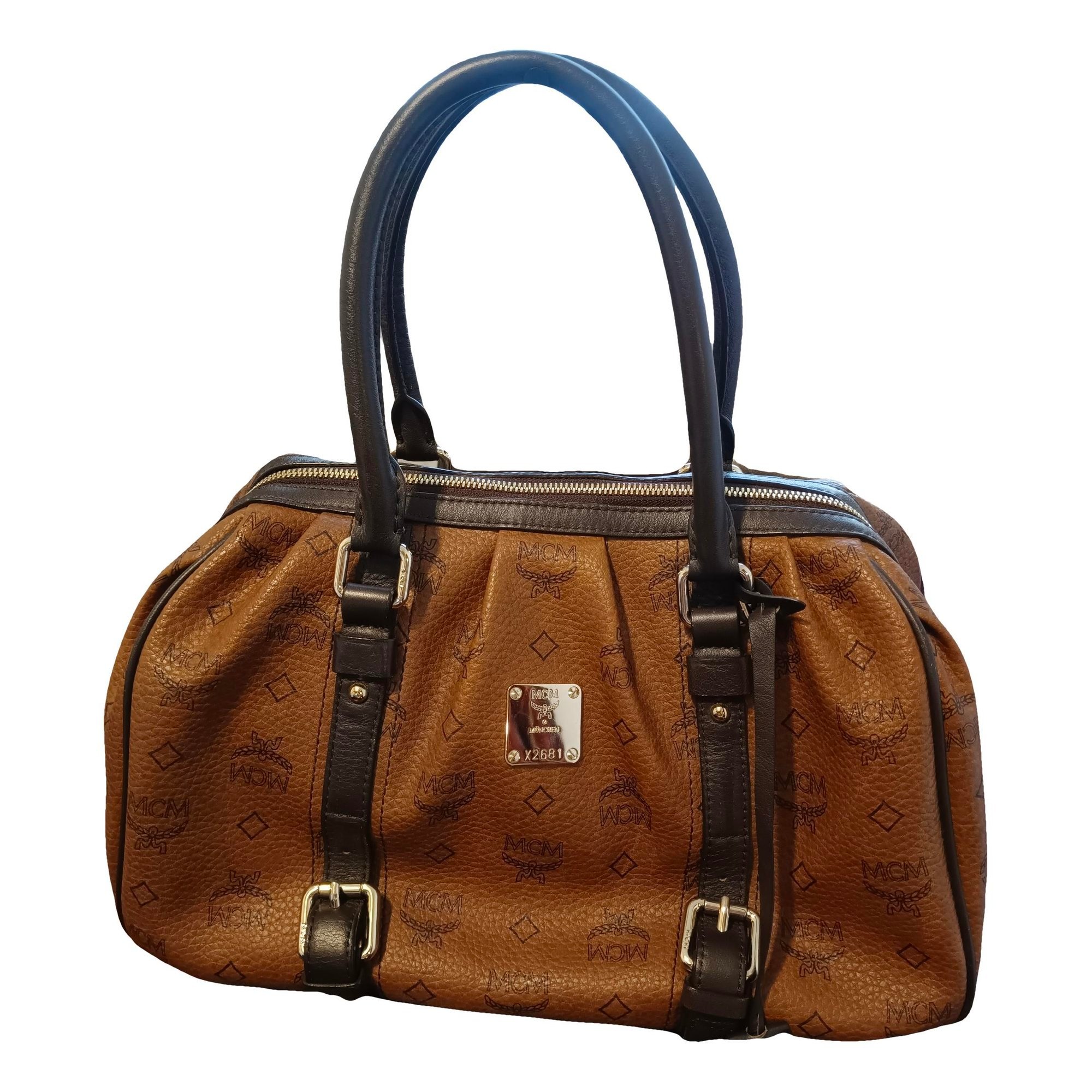 Boston leather satchel